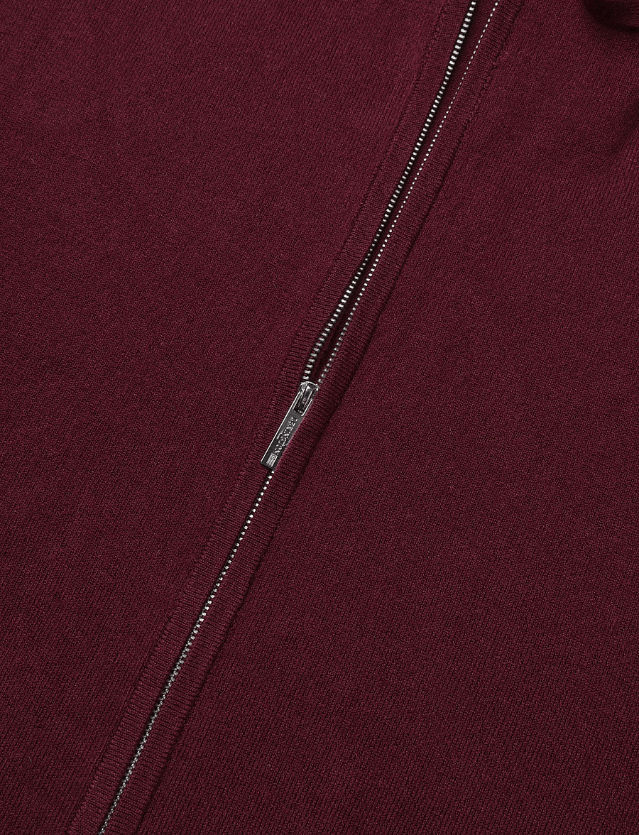 Lexington Clothing - Knitted Hoodie - strickjacken - burgundy - 3
