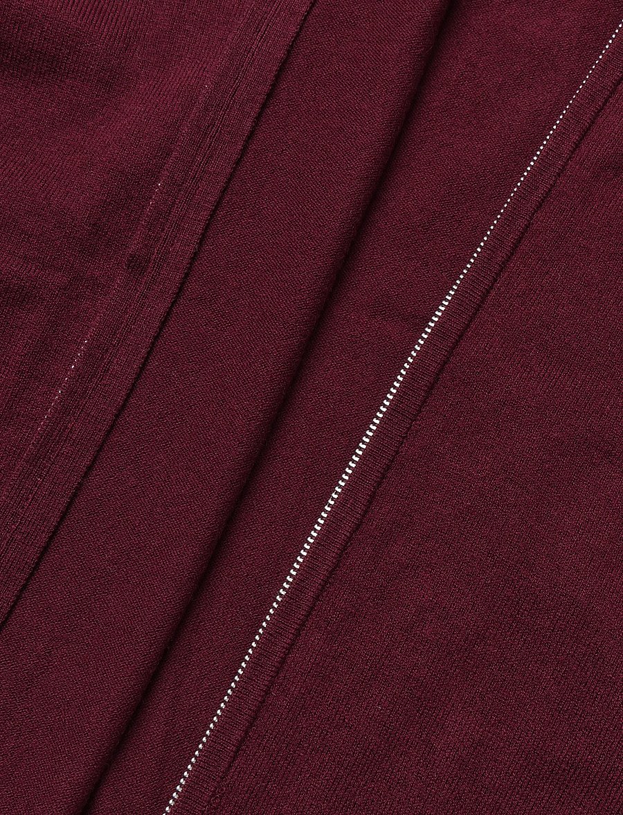Lexington Clothing - Knitted Hoodie - strickjacken - burgundy - 4