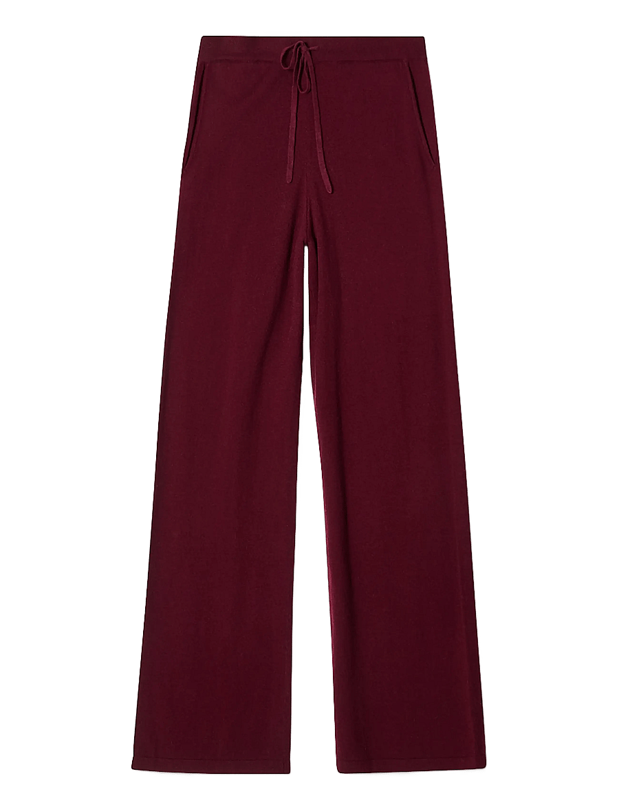 Lexington Clothing - Knitted Lounge Pant - burgundy - 0