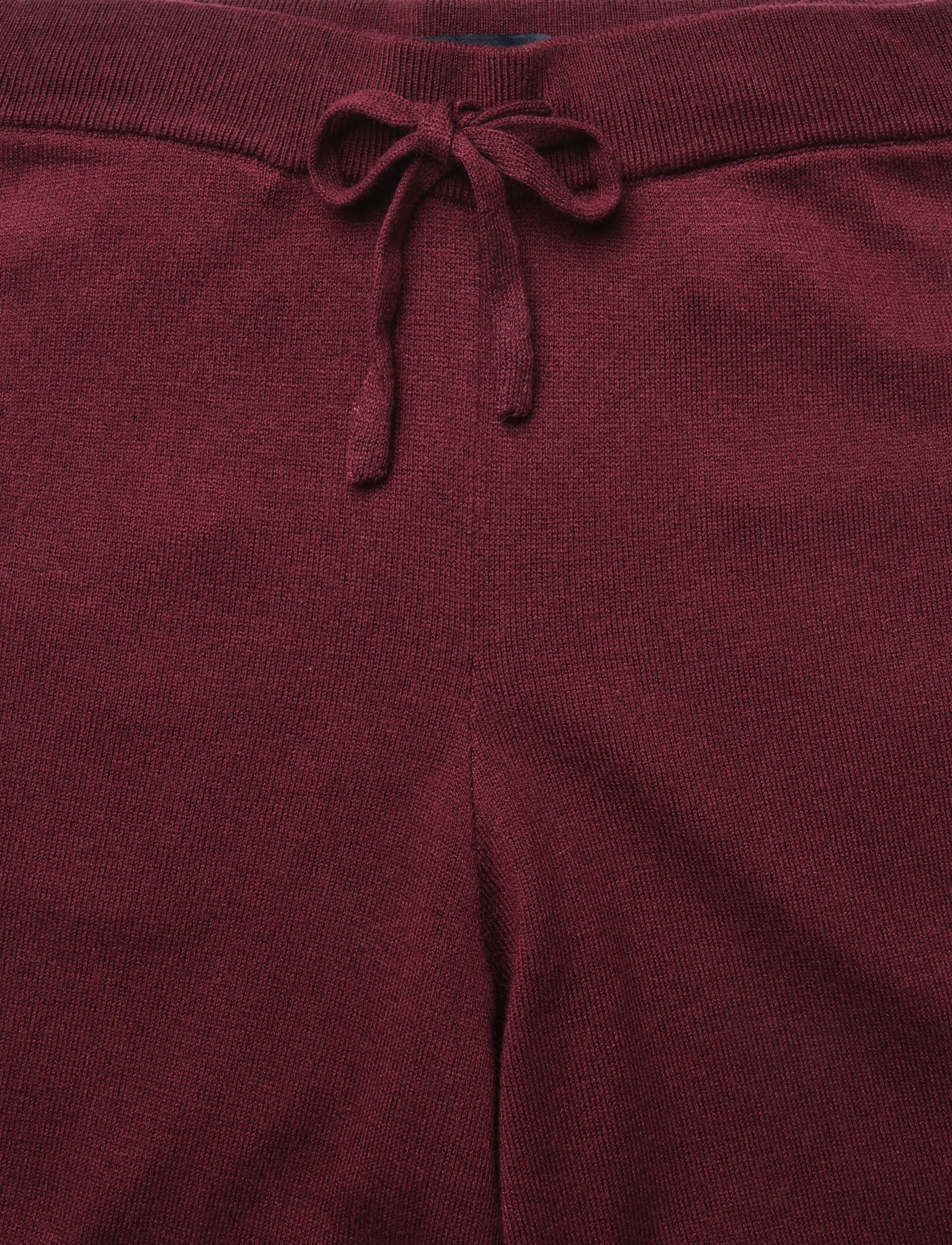 Lexington Clothing - Knitted Lounge Pant - vida byxor - burgundy - 2