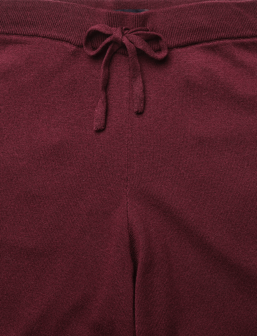 Lexington Clothing - Knitted Lounge Pant - vida byxor - burgundy - 2