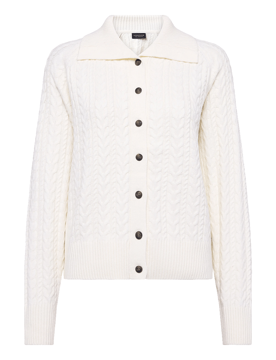 Lexington Clothing - Cable Cardigan - strickjacken - offwhite - 0