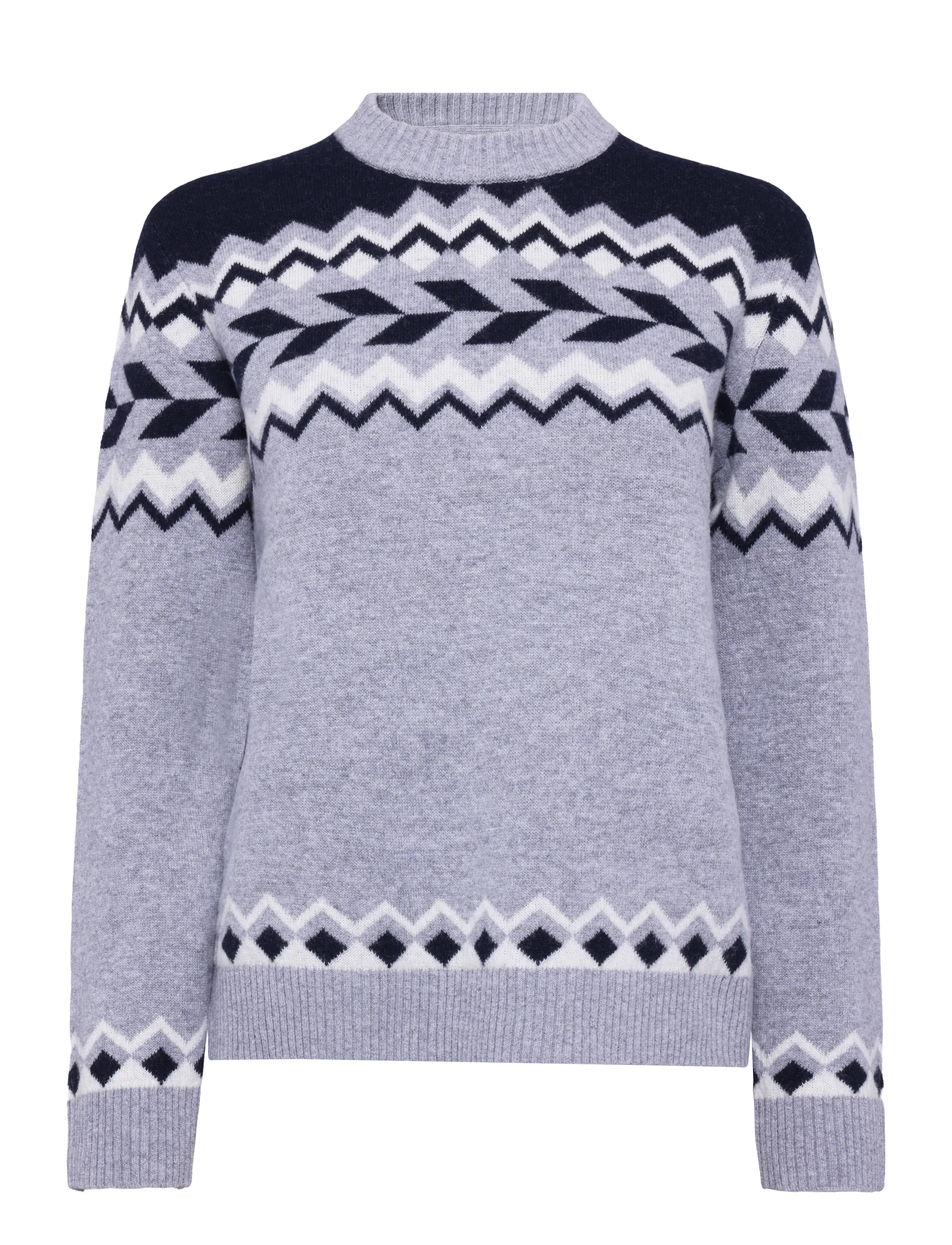 Lexington Clothing Fair Isle Sweater - Lexington Clothing - GRAY MULTI / grey