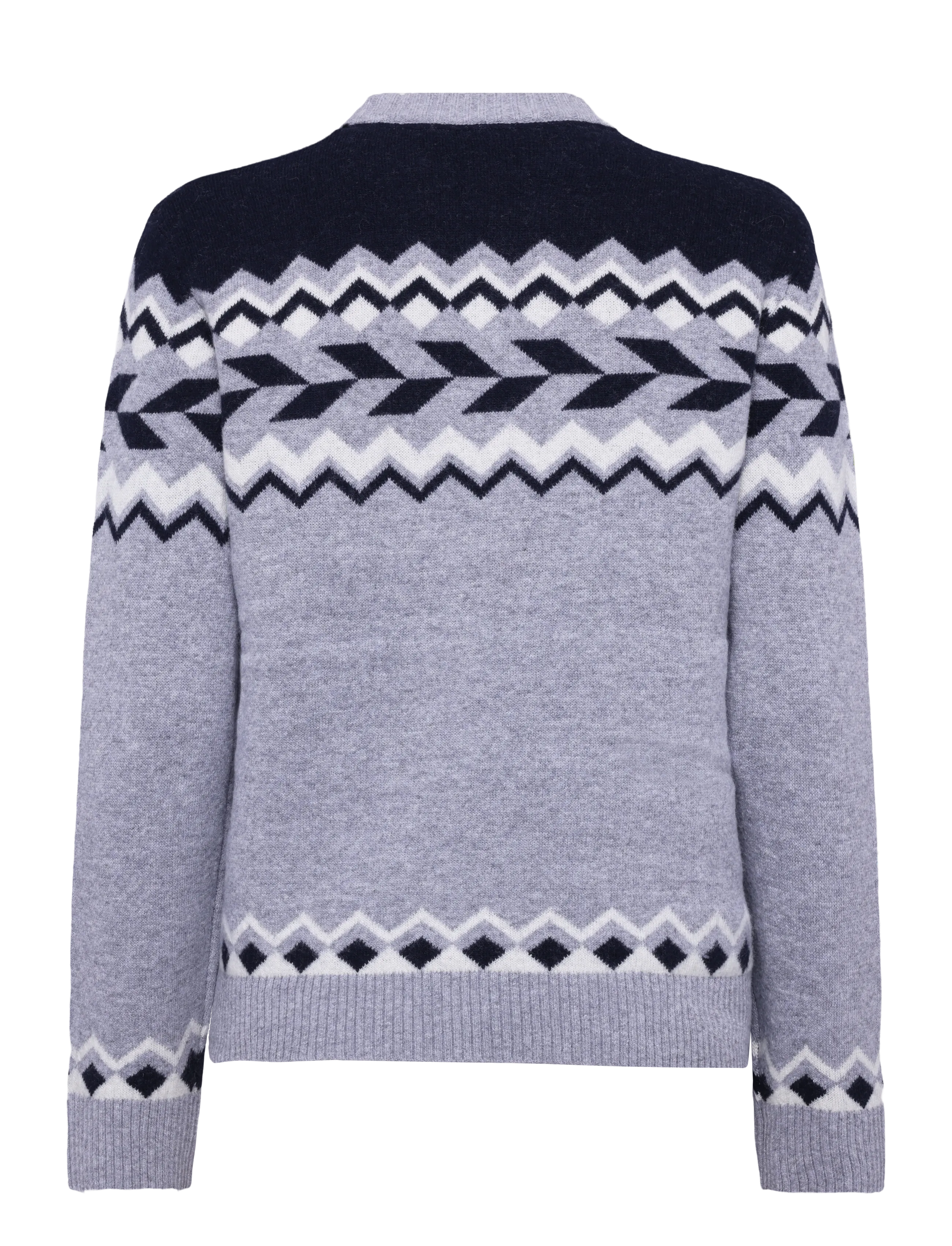 Lexington Clothing - Fair Isle Sweater - jumpers - gray multi - 1