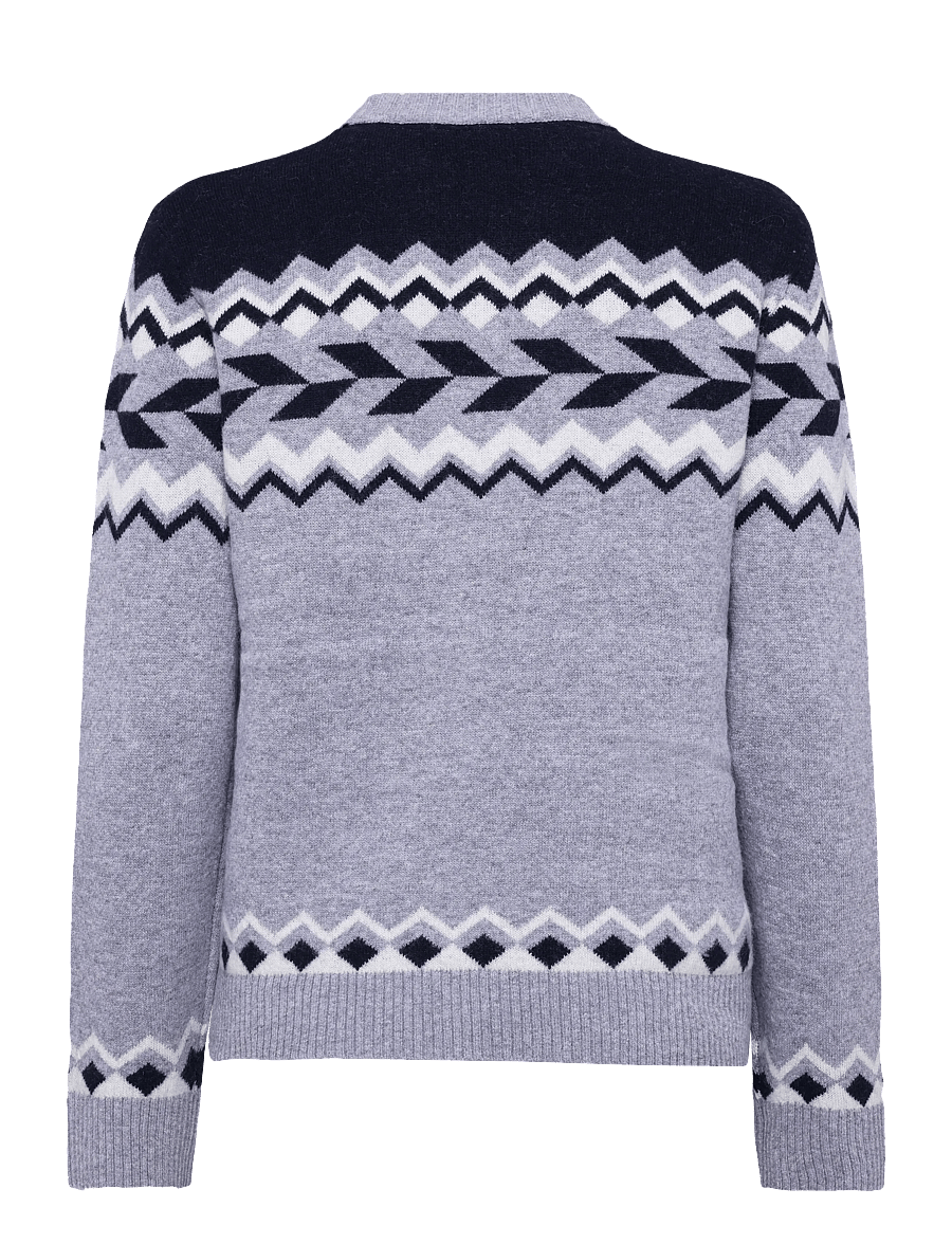 Lexington Clothing - Fair Isle Sweater - jumpers - gray multi - 1