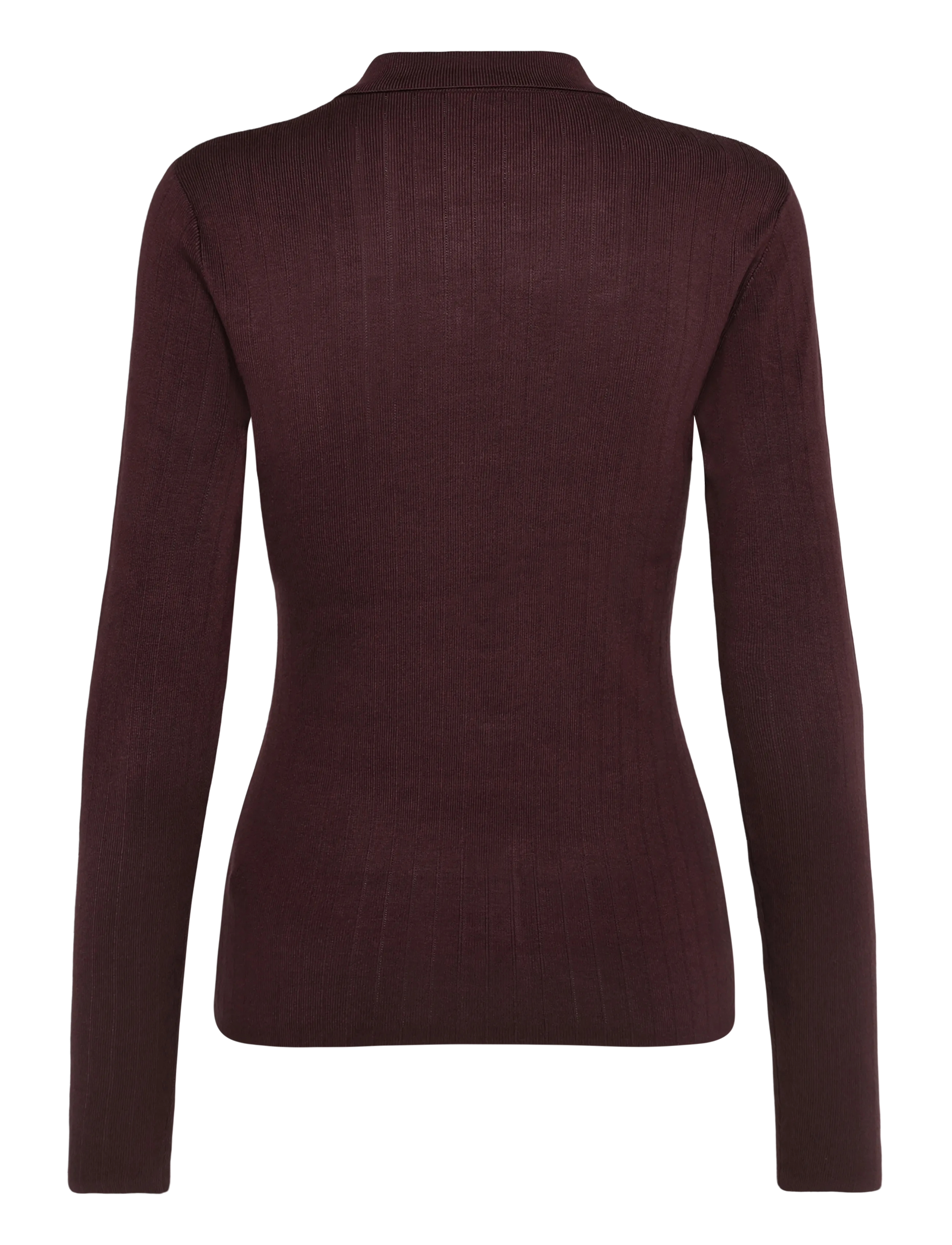 Lexington Clothing - Polo Neck Cardigan - strickjacken - dark burgundy - 1