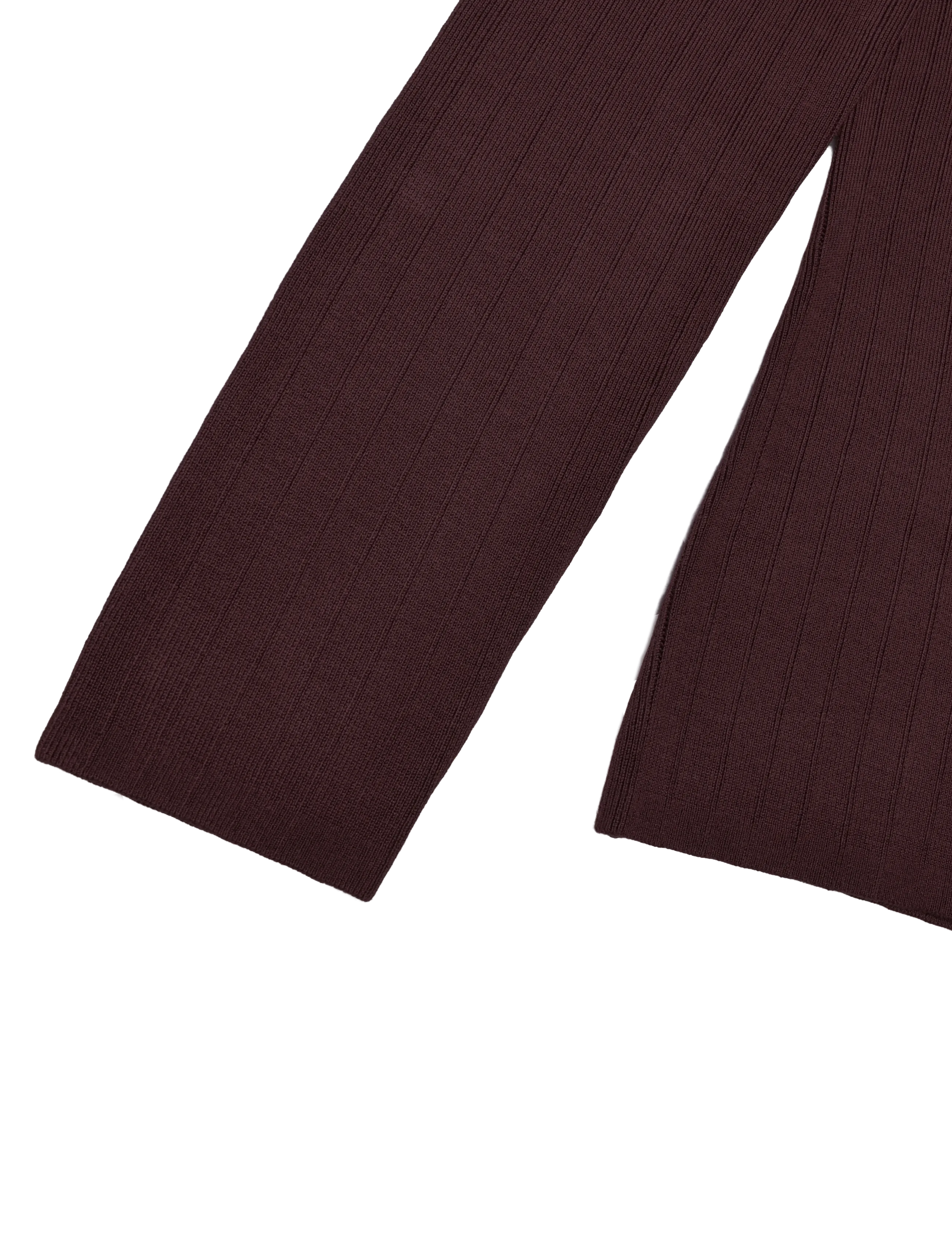 Lexington Clothing - Polo Neck Cardigan - strickjacken - dark burgundy - 3