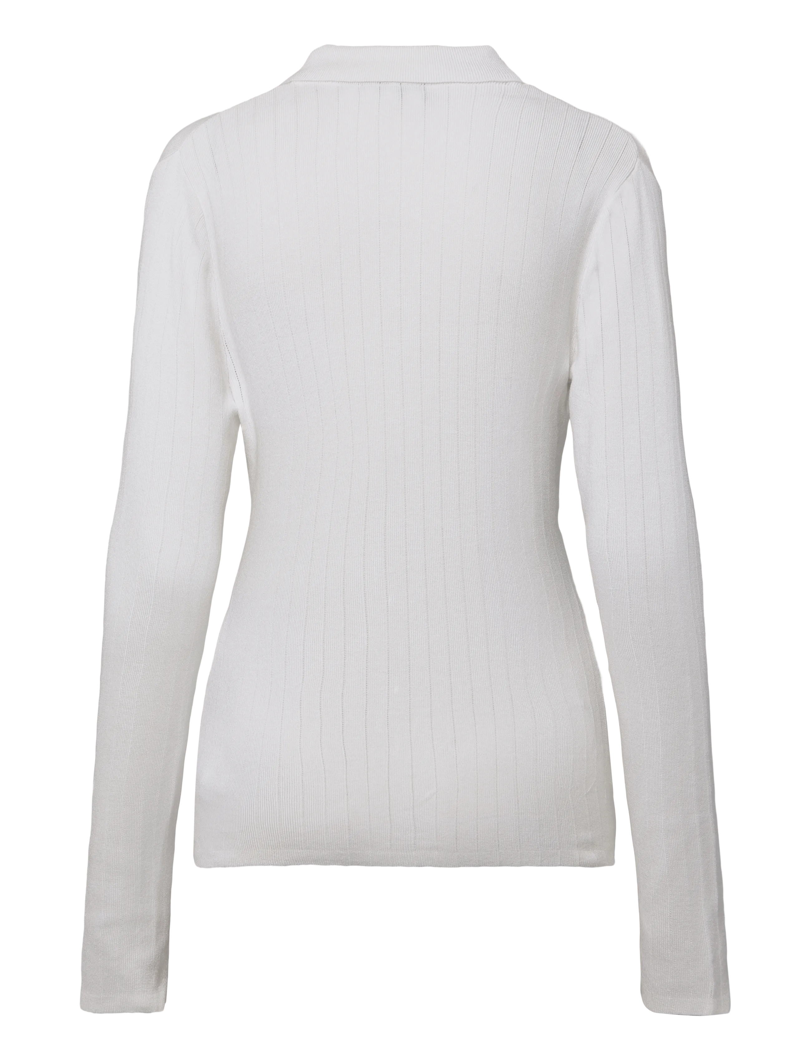 Lexington Clothing - Polo Neck Cardigan - cardigans - white - 1
