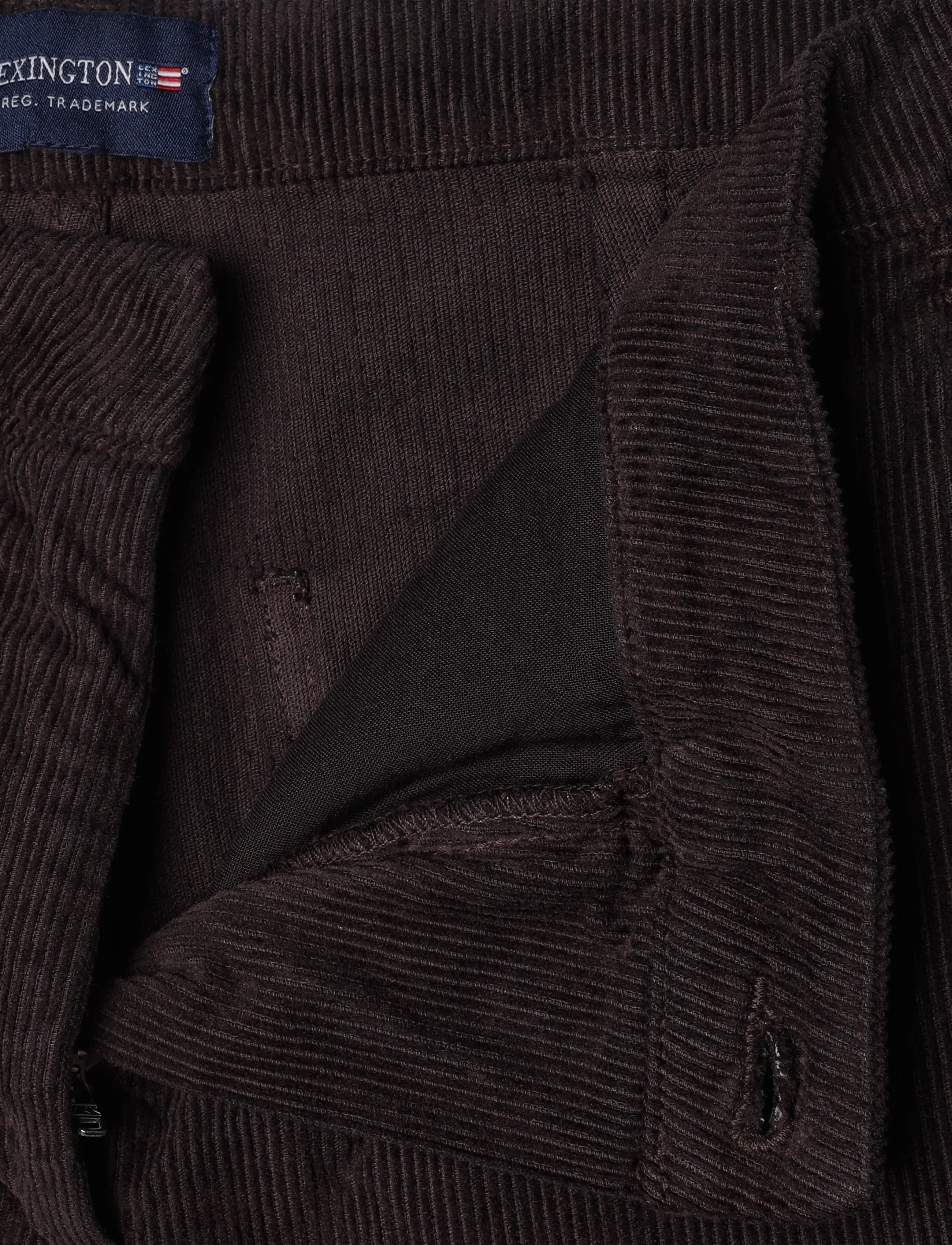 Lexington Clothing - Straight Leg Corduroy Pants - sirged püksid - dark brown - 3