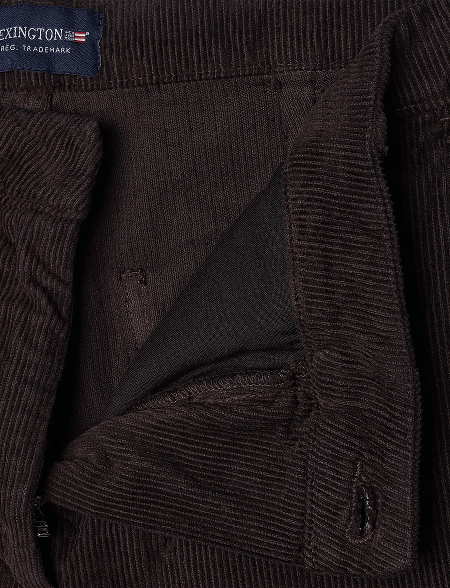 Lexington Clothing - Straight Leg Corduroy Pants - sirged püksid - dark brown - 3