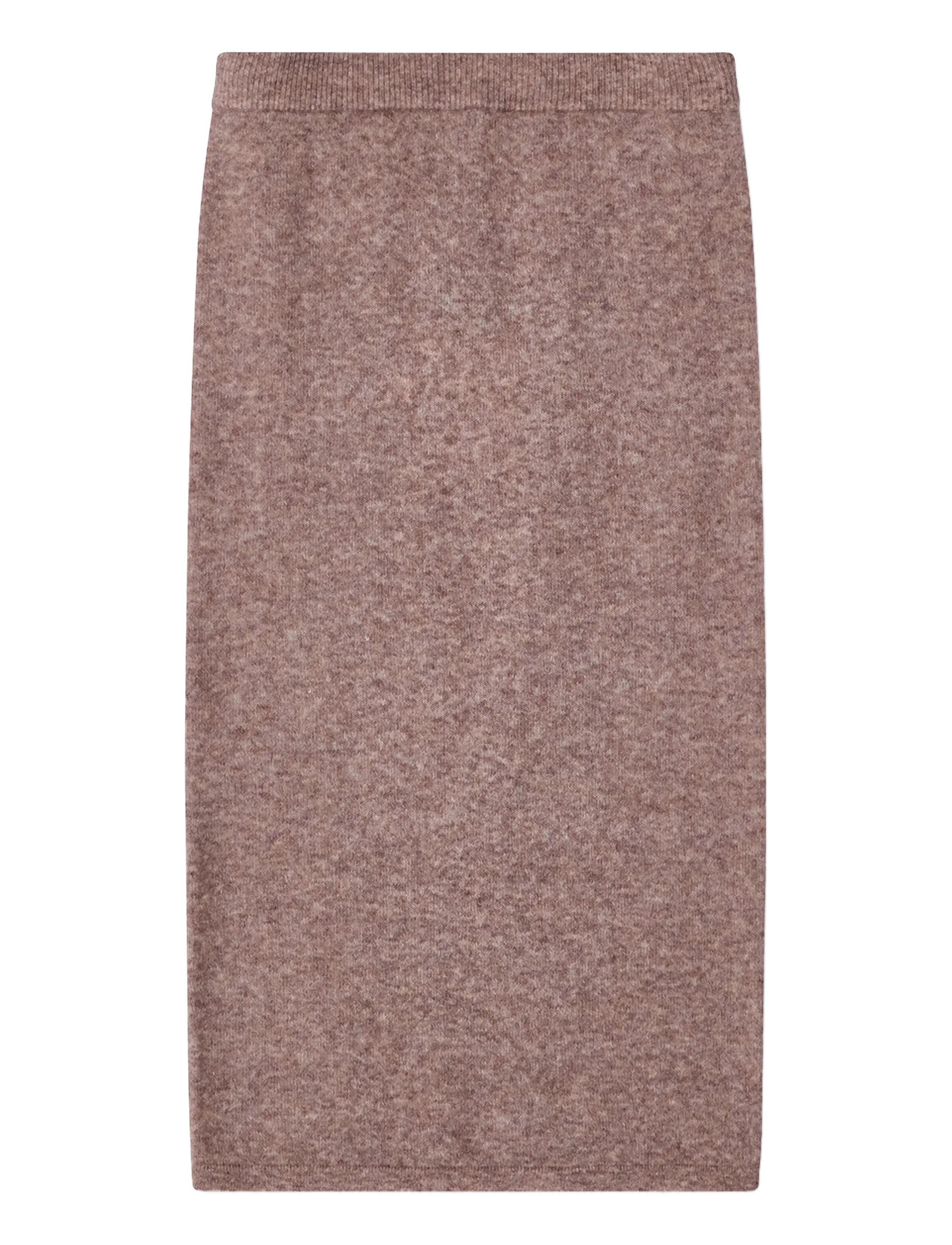 Lexington Clothing Straight Fit Knitted Skirt - Kleidung - LIGHT BROWN MELANGE / brown