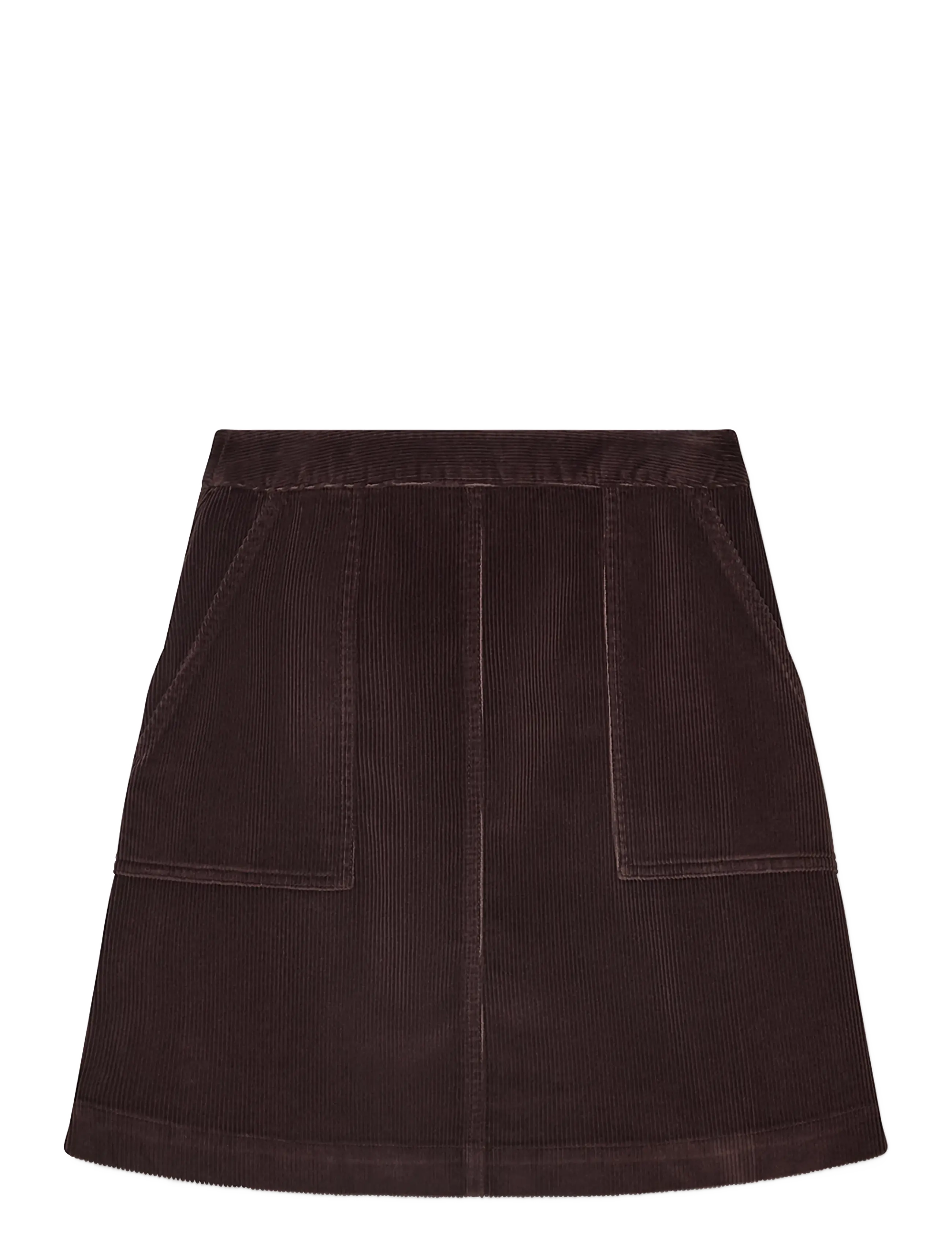 Lexington Clothing Short Corduroy Skirt - Kleidung - DARK BROWN / brown