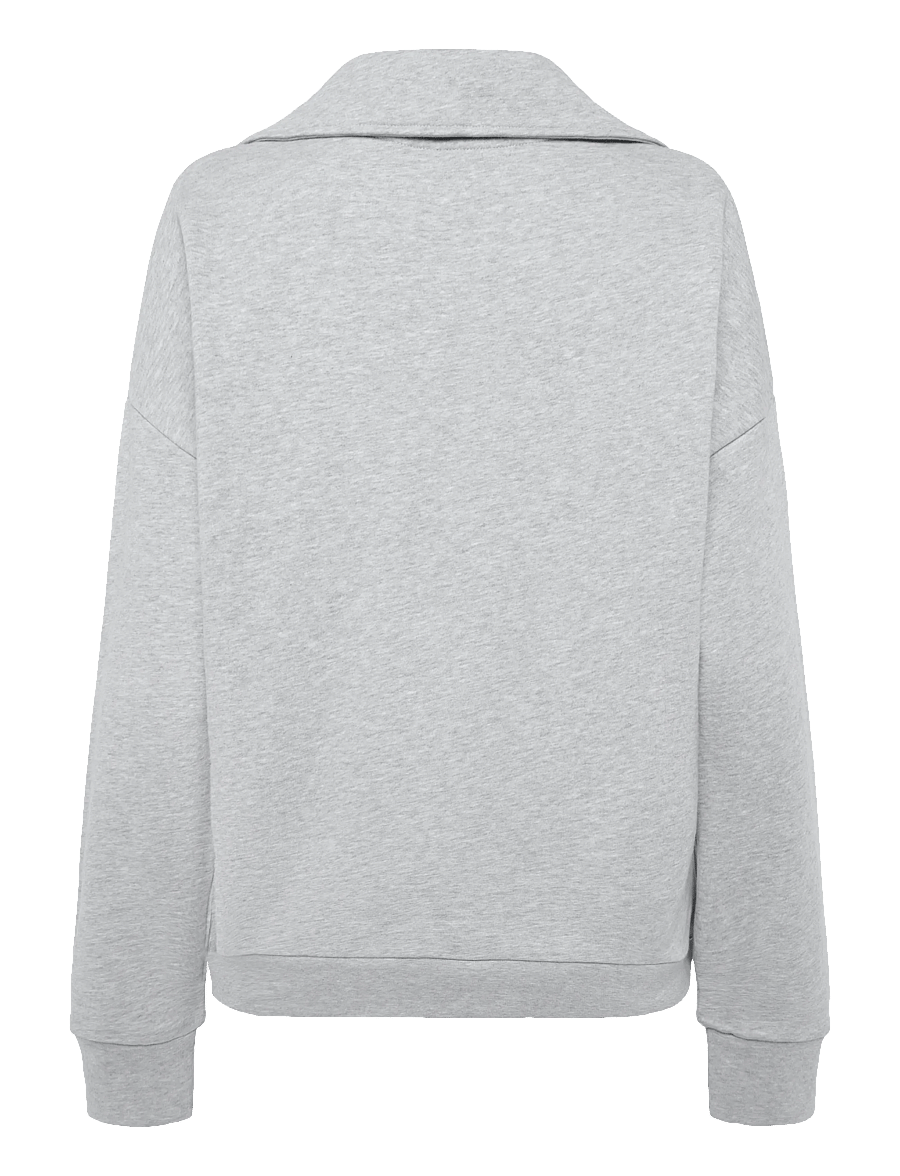 Lexington Clothing - Half Zip Sweatshirt - sweatshirts - light grey melange - 1