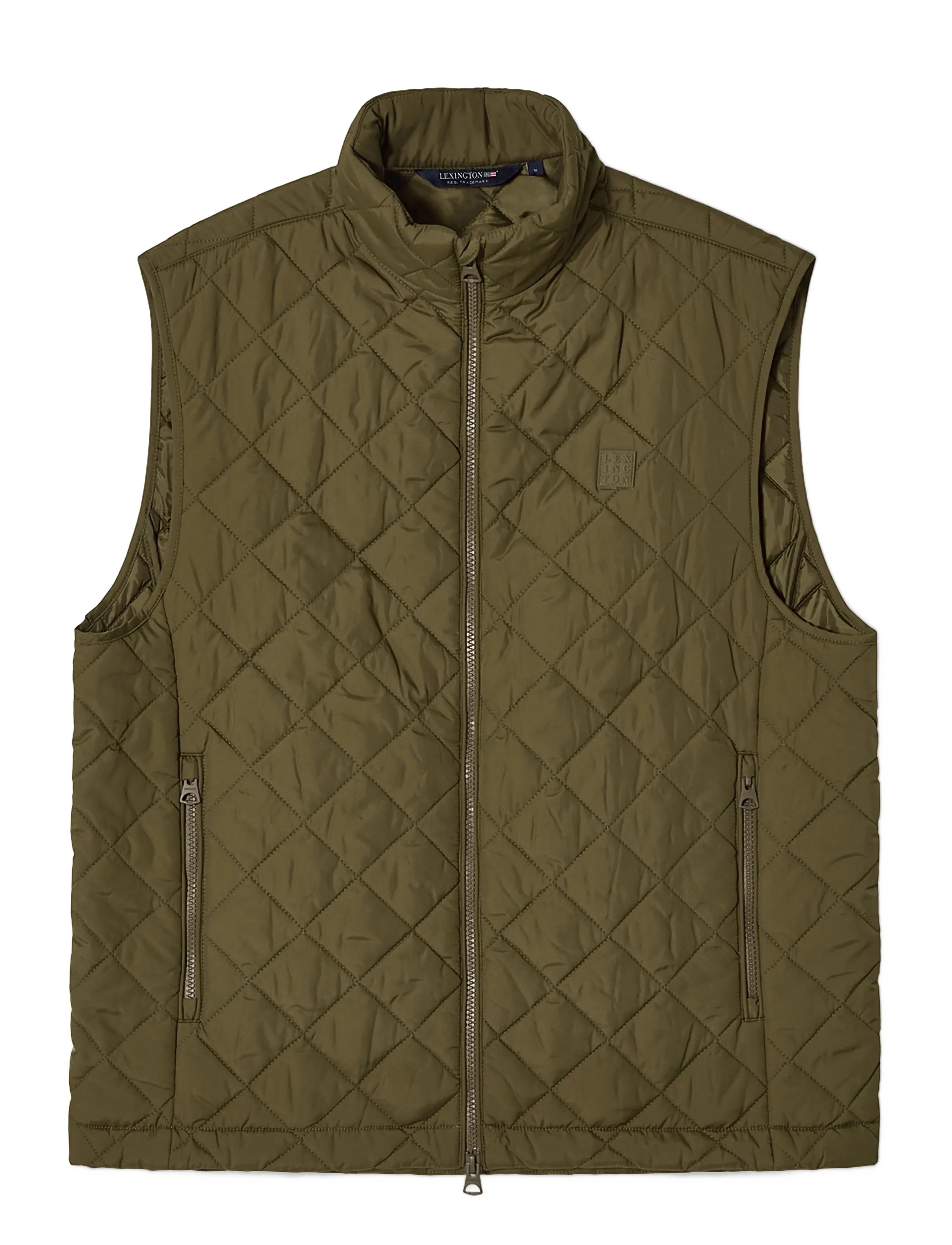Lexington Clothing Classic Quilted Vest, XL, Oberbekleidung, Khakigrün - Westen, Männerswear