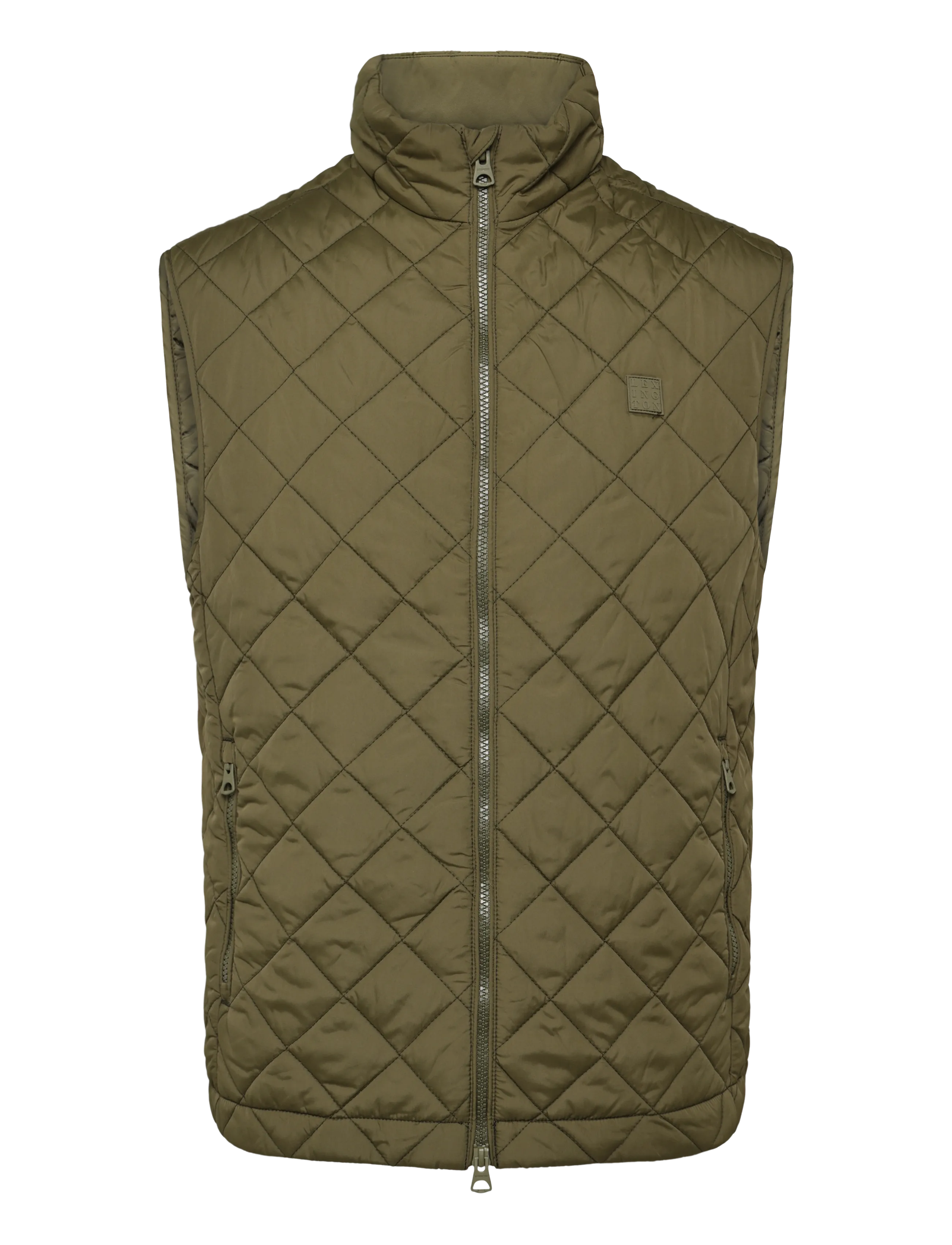 Lexington Clothing Classic Quilted Vest - Tøj - GREEN / khaki/green