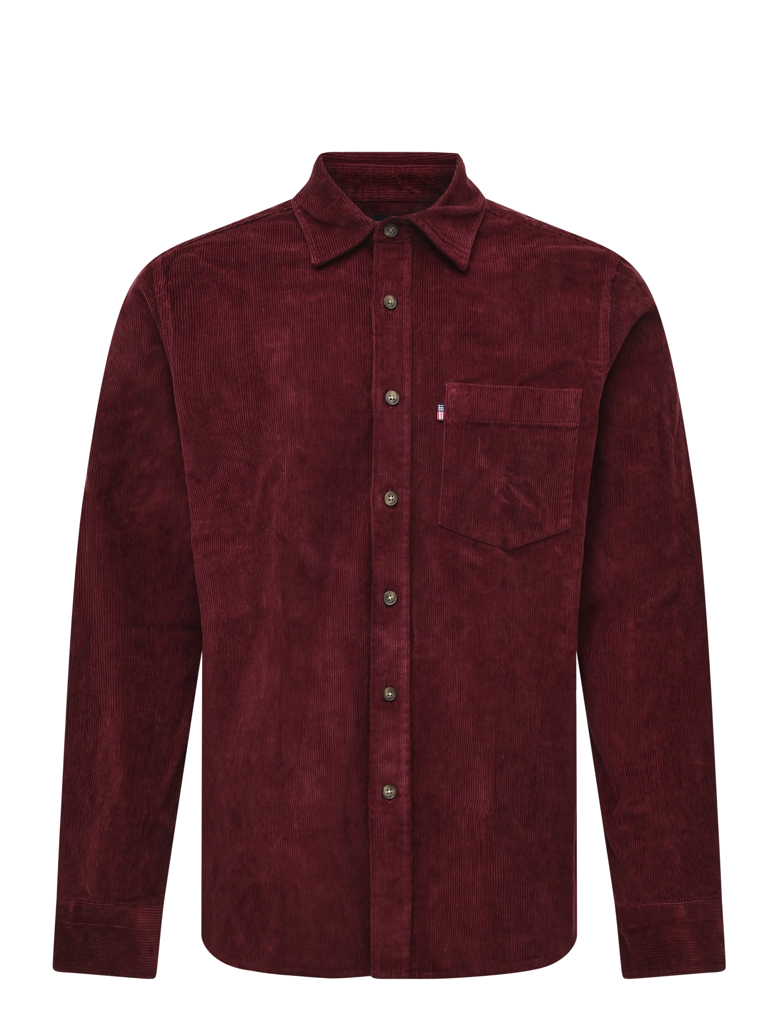Lexington Clothing Casual Cotton Corduroy Shirt - Corduroy shirts - BURGUNDY / burgundy