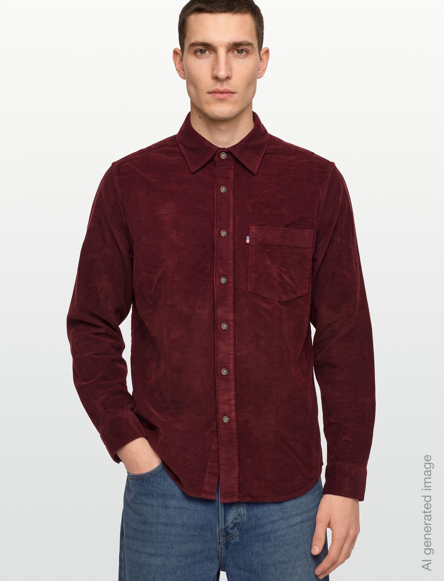 Lexington Clothing - Casual Cotton Corduroy Shirt - cordhemden - burgundy - 3