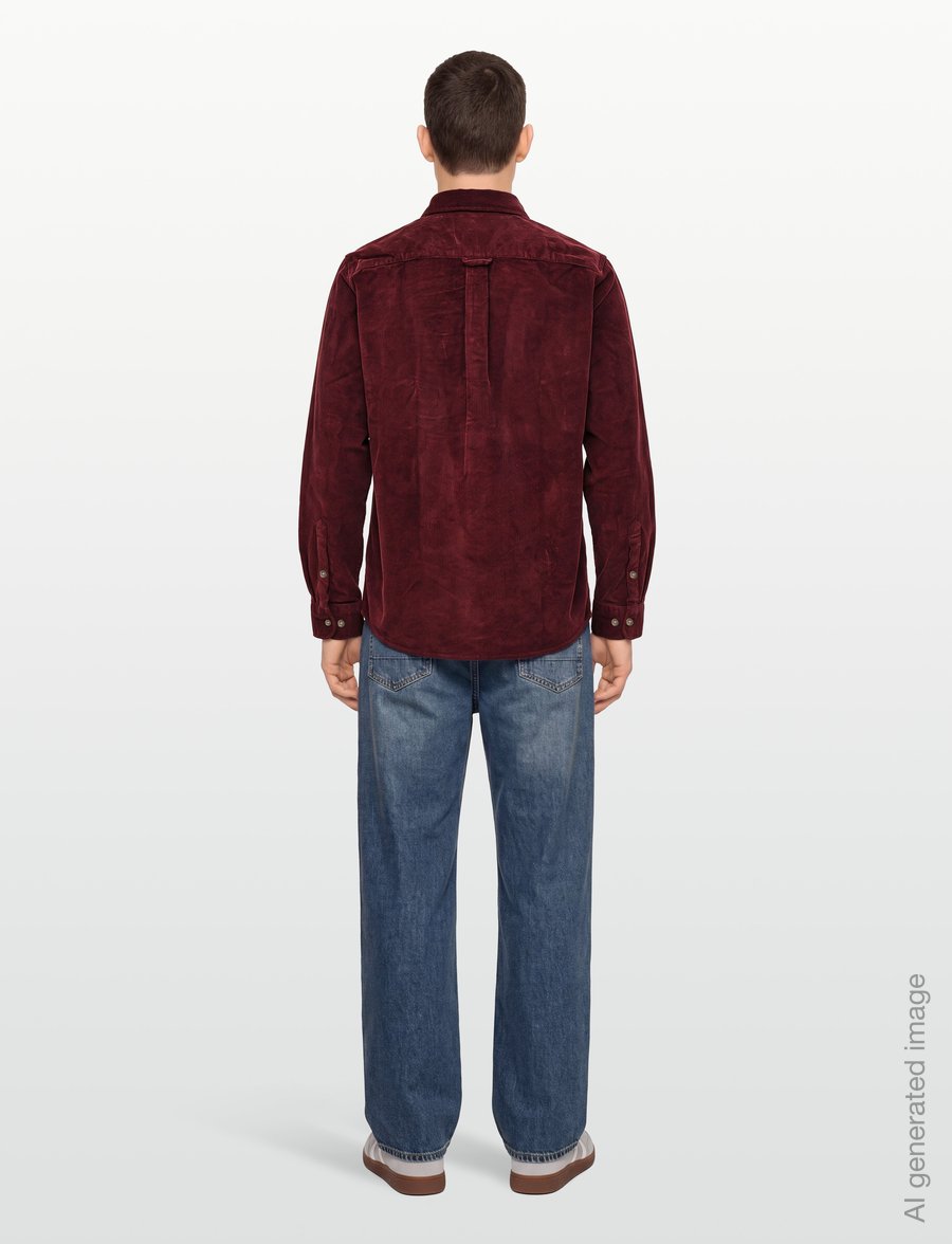 Lexington Clothing - Casual Cotton Corduroy Shirt - cordhemden - burgundy - 4
