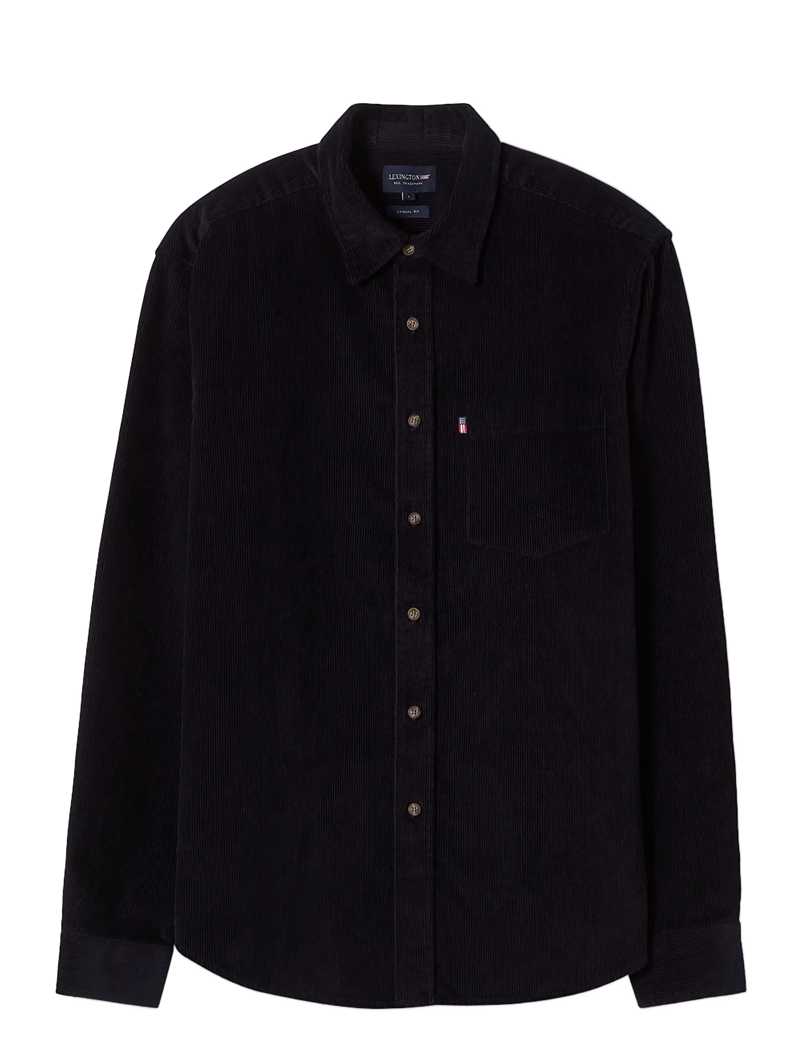 Lexington Clothing Casual Cotton Corduroy Shirt - Shirts - DARK BLUE / navy