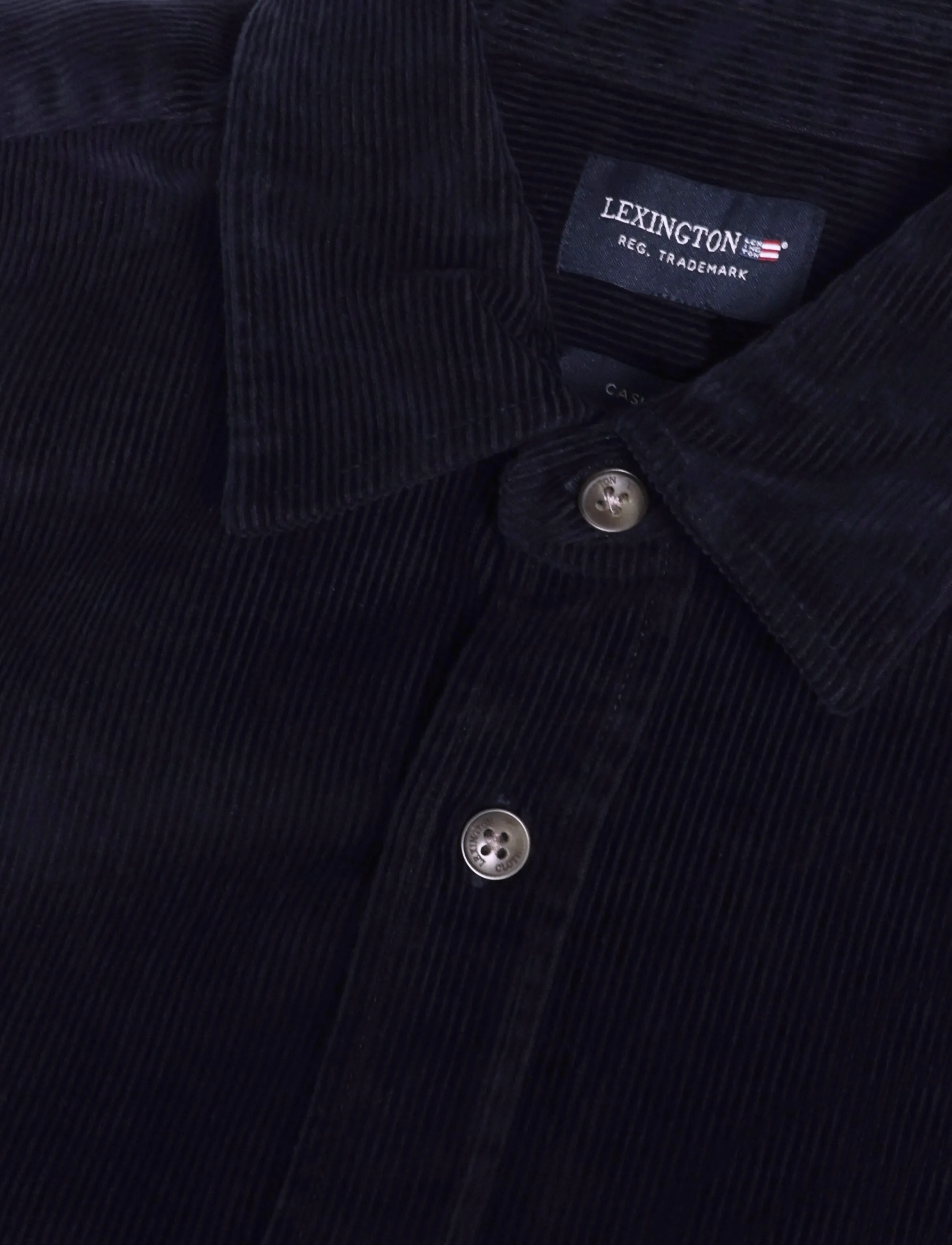 Lexington Clothing - Casual Cotton Corduroy Shirt - manchesterskjortor - dark blue - 2