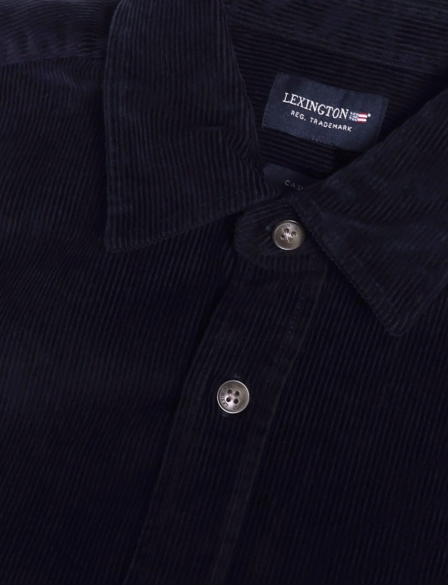 Lexington Clothing - Casual Cotton Corduroy Shirt - manchesterskjortor - dark blue - 2