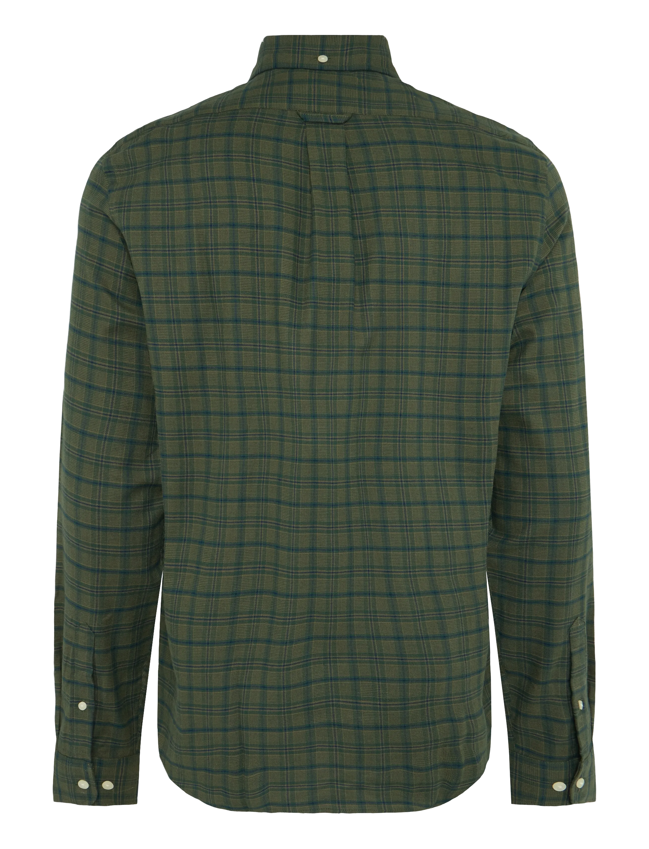Lexington Clothing - Casual Check Organic Cotton Flannel B.D Shirt - karierte hemden - green/blue multi check - 1