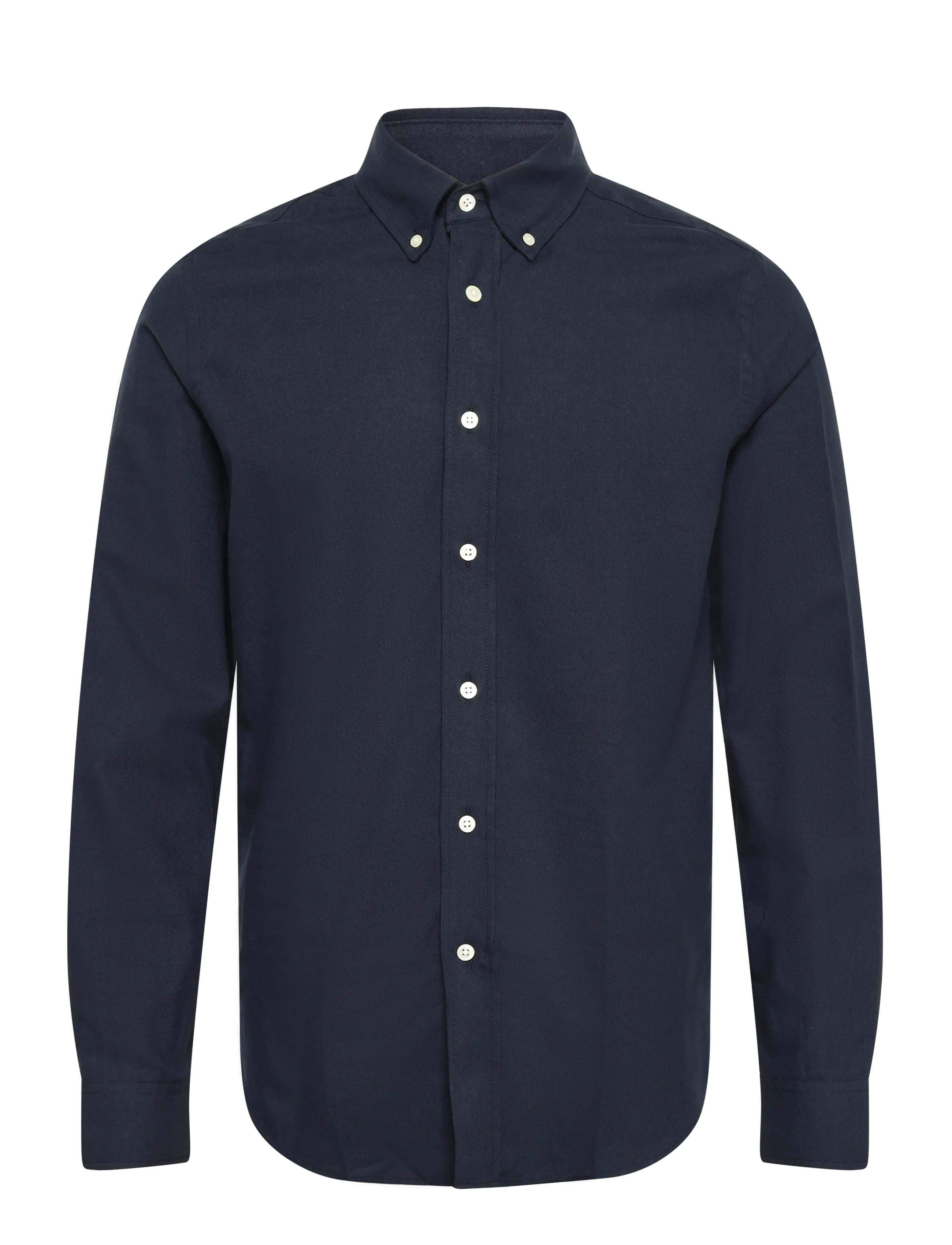Lexington Clothing Casual Organic Cotton Solid Flannel B.D Shirt - Casual skjorter - DARK BLUE / navy