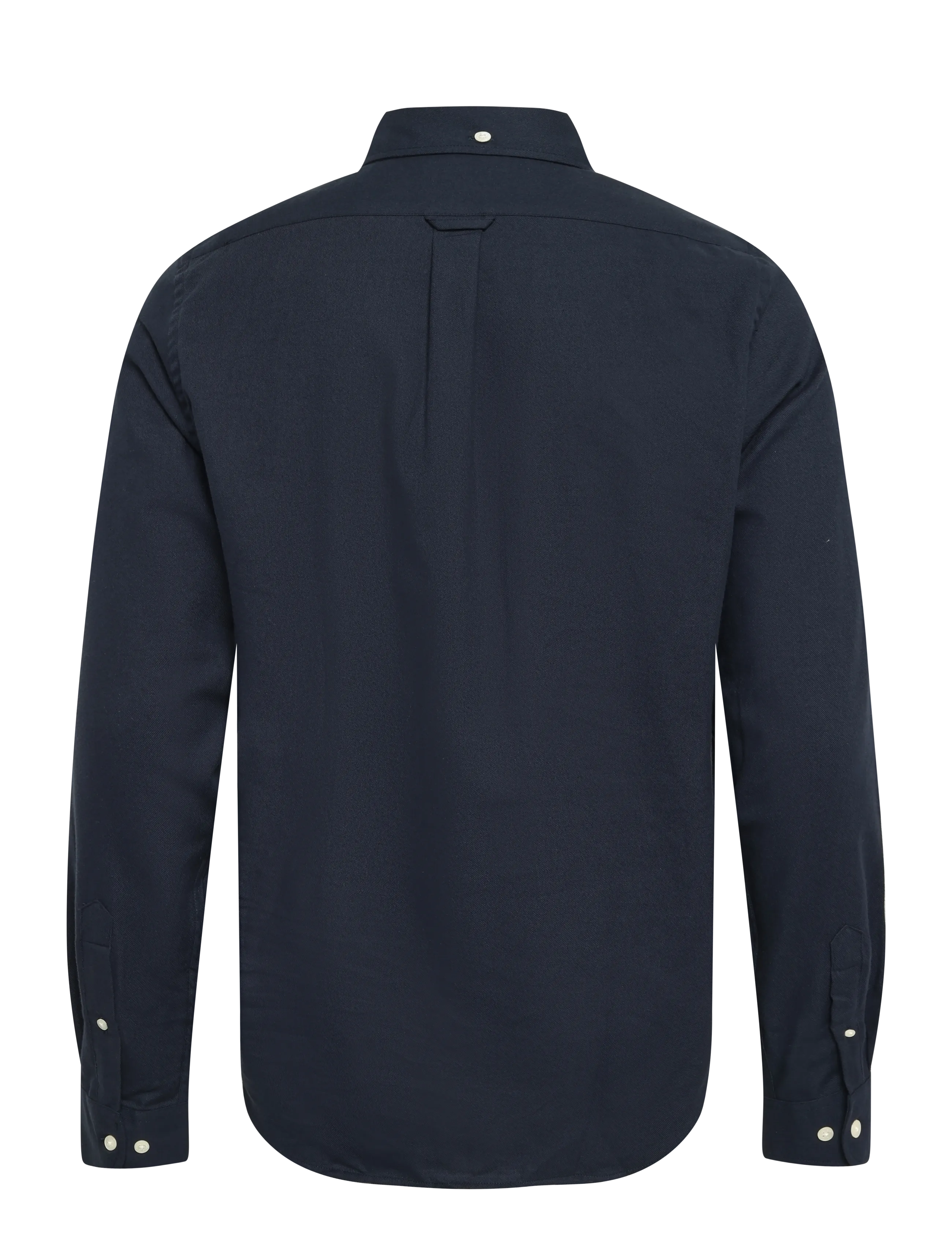 Lexington Clothing - Casual Organic Cotton Solid Flannel B.D Shirt - freizeithemden - dark blue - 1