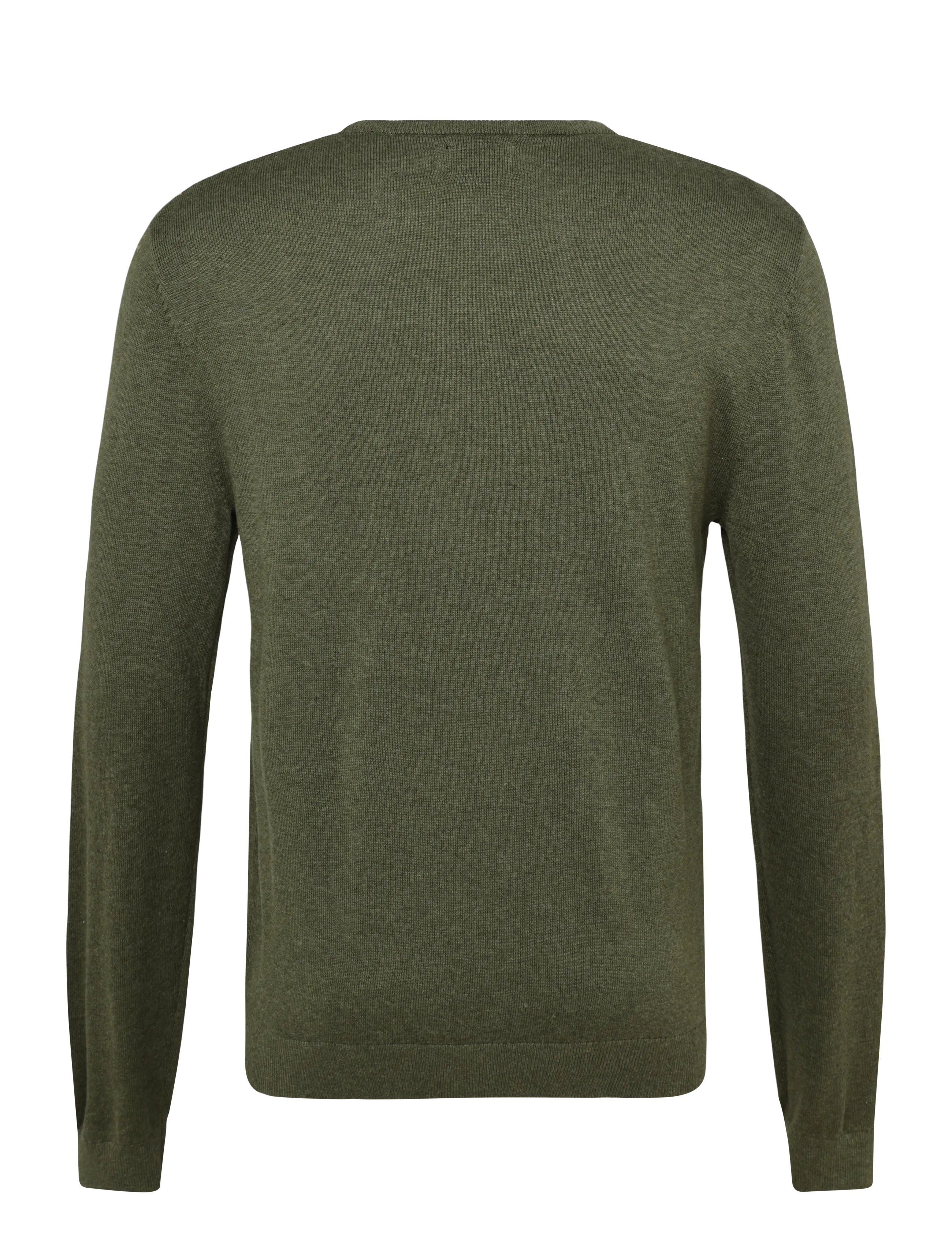 Lexington Clothing - Cotton Crew Knitted Sweater - Ümara kaelusega - green melange - 2