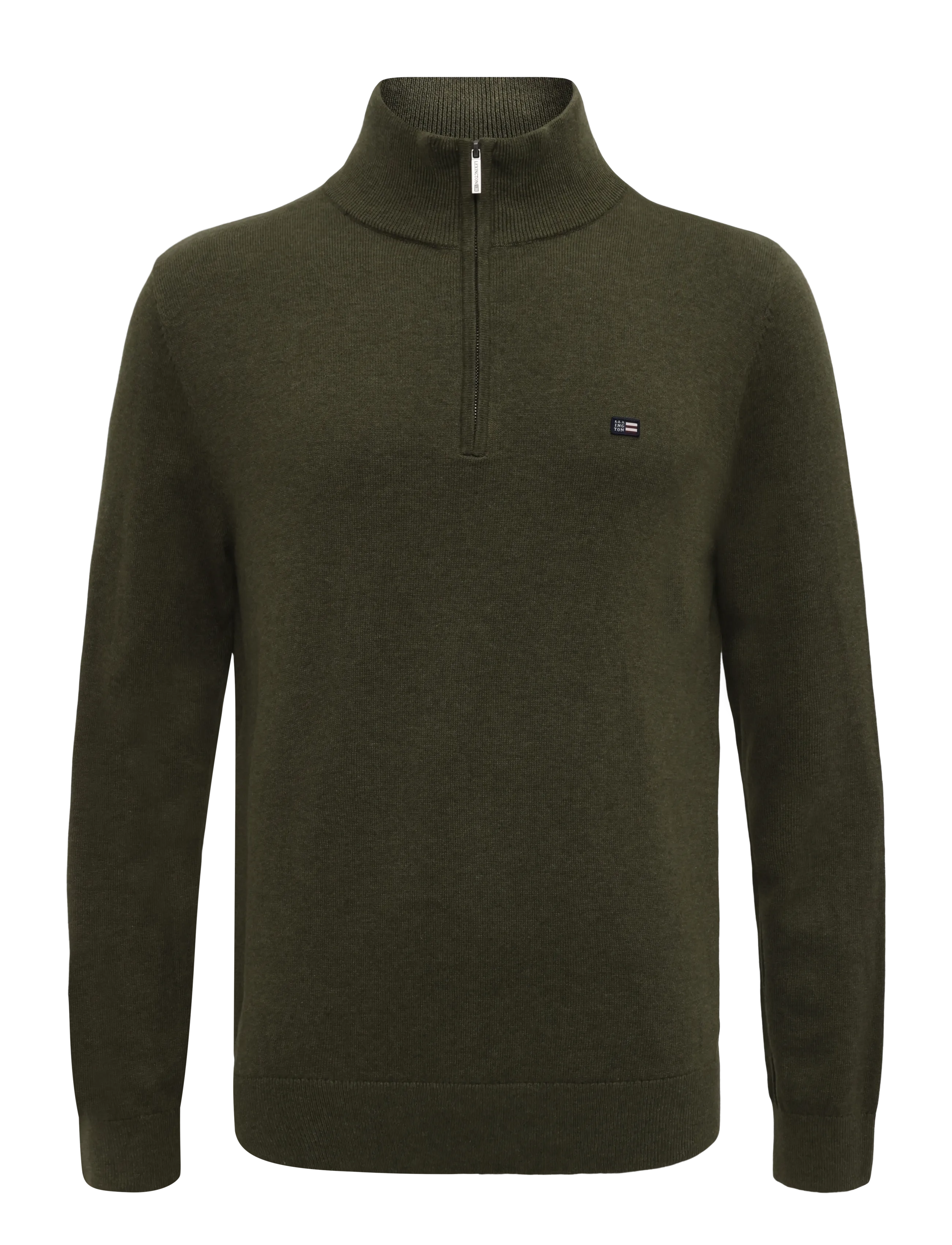 Cotton Half-Zip Knitted Sweater