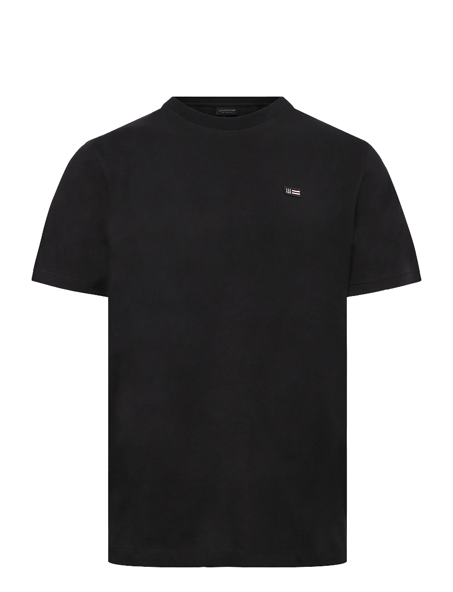 Lexington Clothing - Classic Organic Cotton Logo Tee - kortærmede t-shirts - black - 0