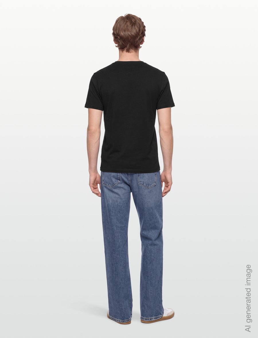 Lexington Clothing - Classic Organic Cotton Logo Tee - kurzärmelige t-shirts - black - 4