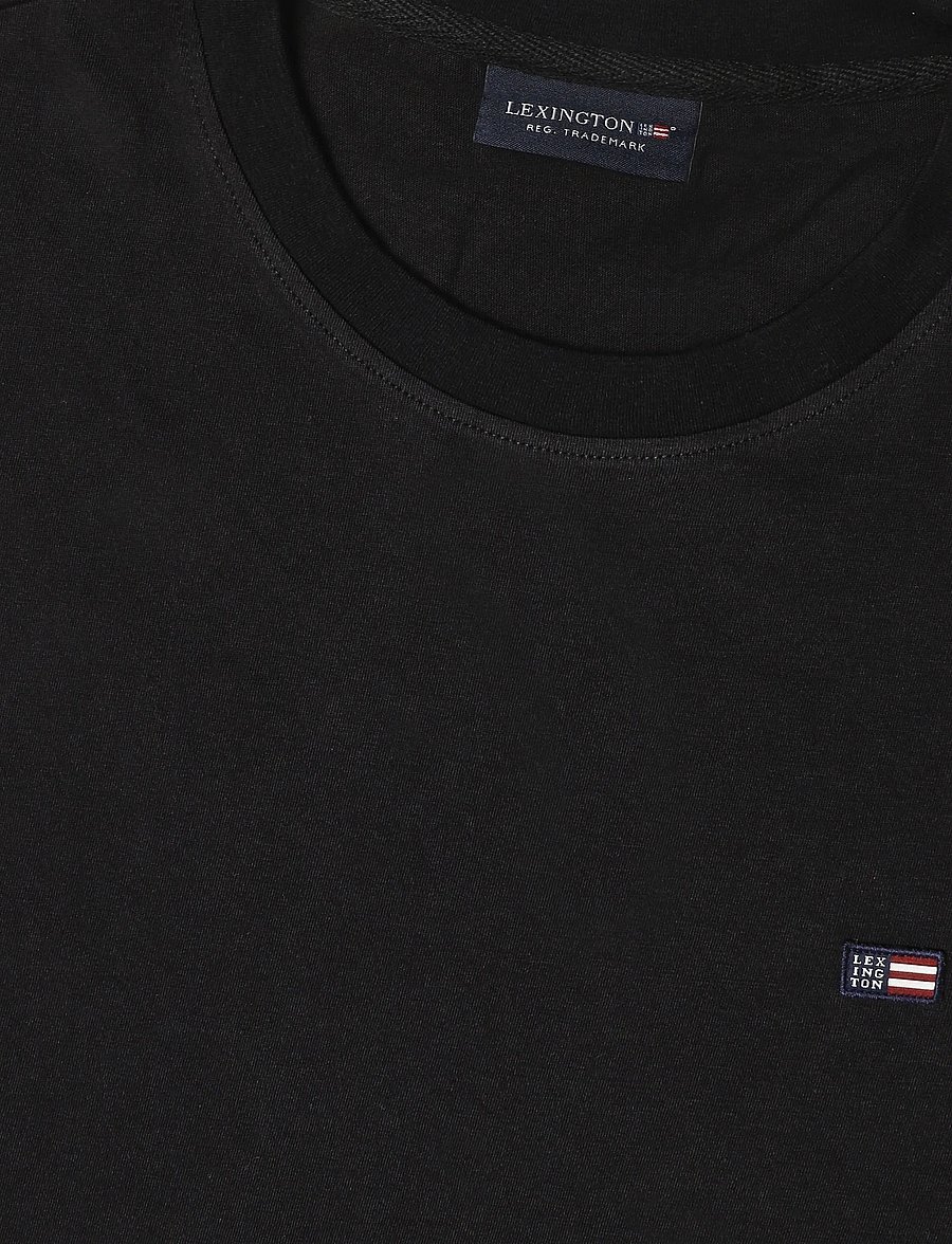 Lexington Clothing - Classic Organic Cotton Logo Tee - kortærmede t-shirts - black - 2