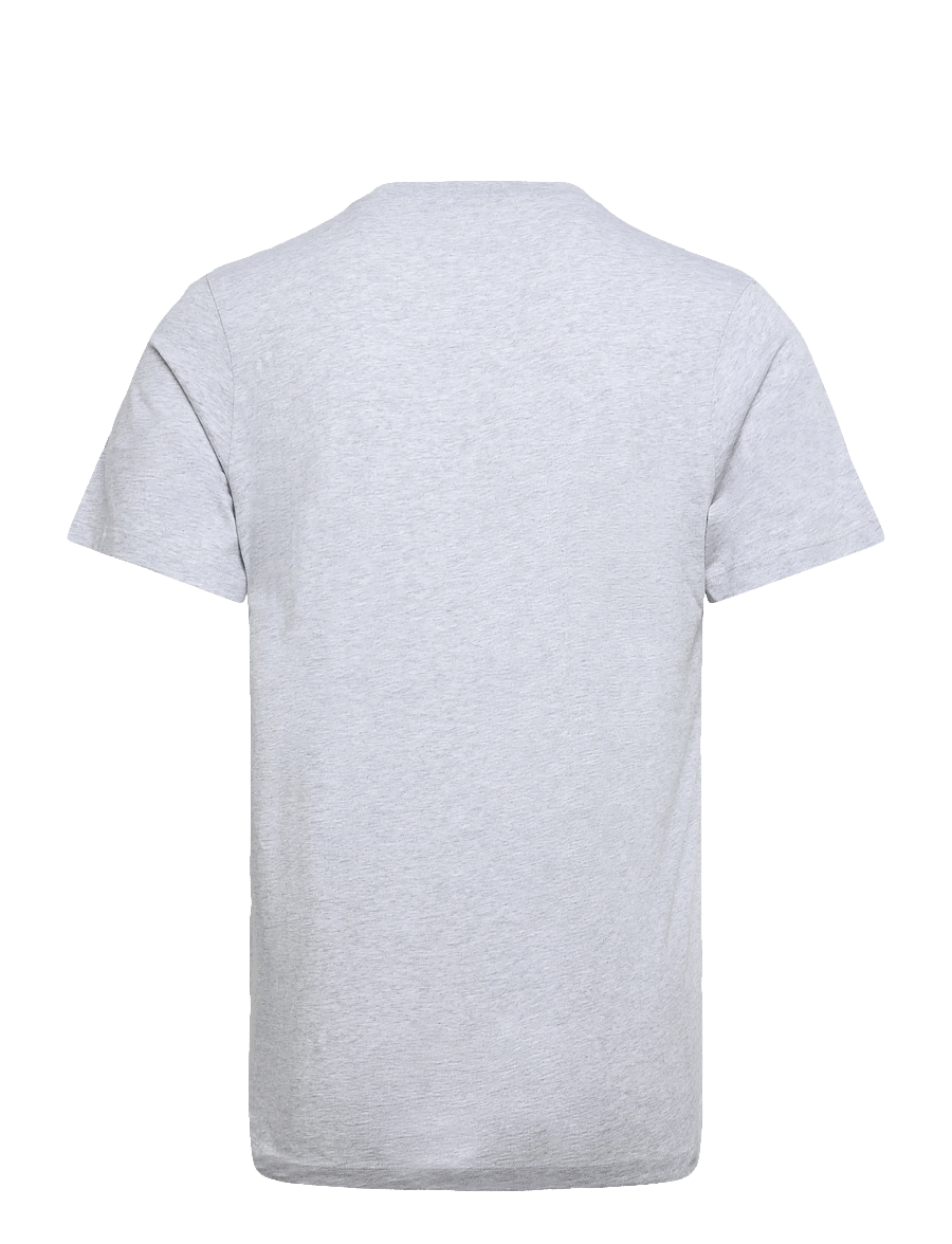 Lexington Clothing - Classic Organic Cotton Logo Tee - kortærmede t-shirts - light grey melange - 1