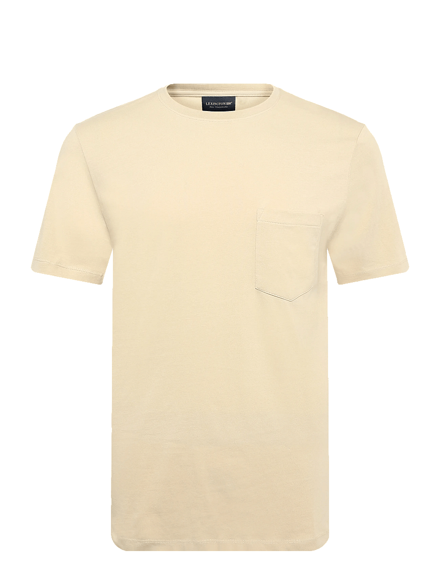Lexington Clothing - Midweight Organic Cotton Tee - kurzärmelige t-shirts - beige - 0