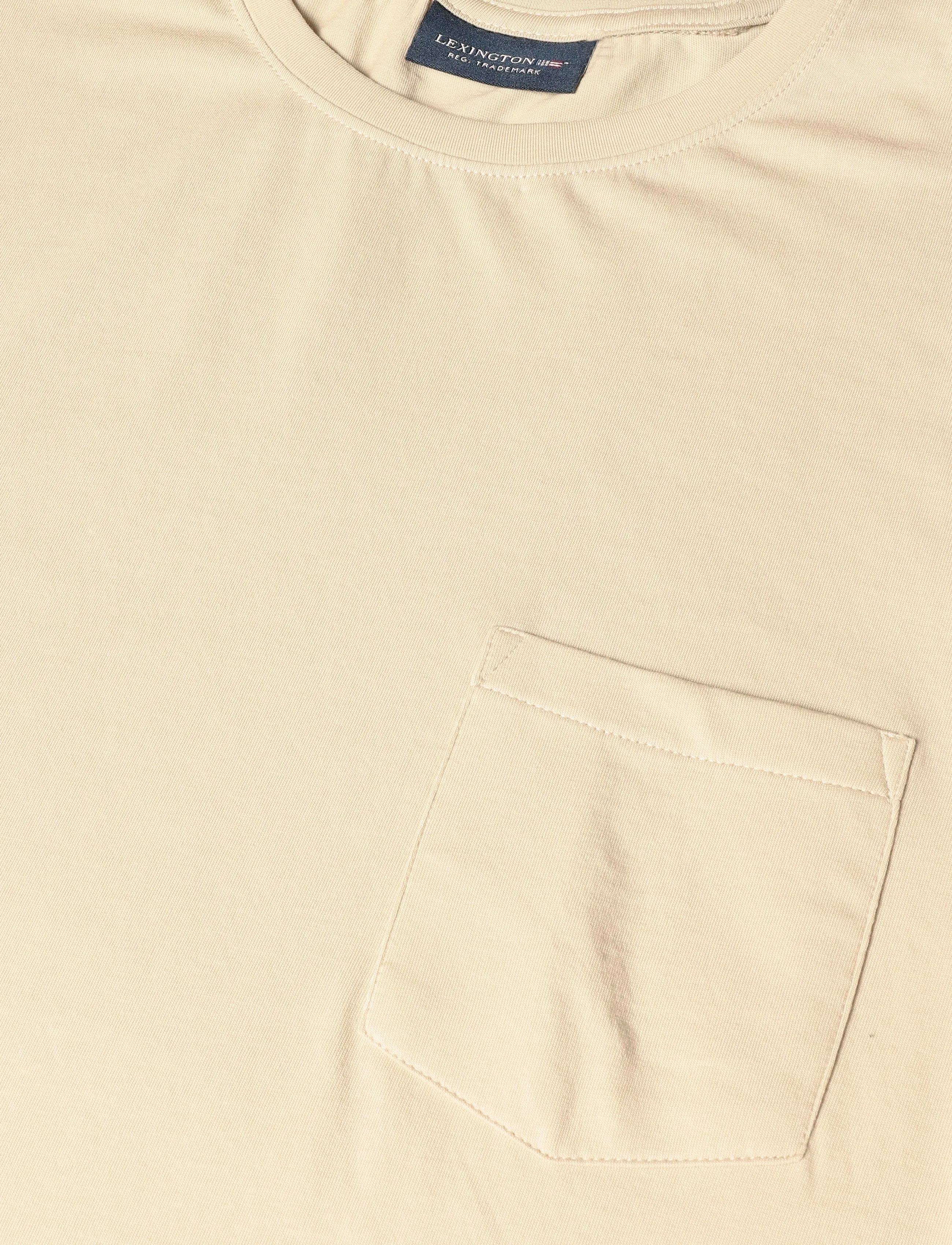 Lexington Clothing - Midweight Organic Cotton Tee - kurzärmelige t-shirts - beige - 2