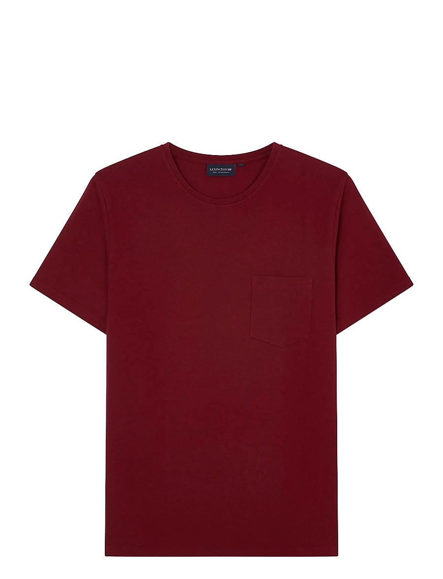 Lexington Clothing - Midweight Organic Cotton Tee - burgundy - 0