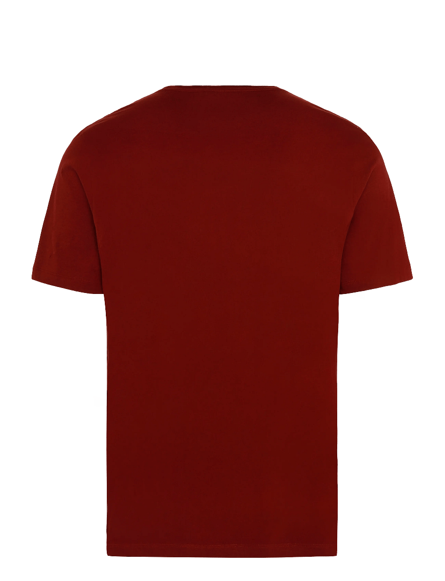 Lexington Clothing - Midweight Organic Cotton Tee - kortærmede t-shirts - burgundy - 2