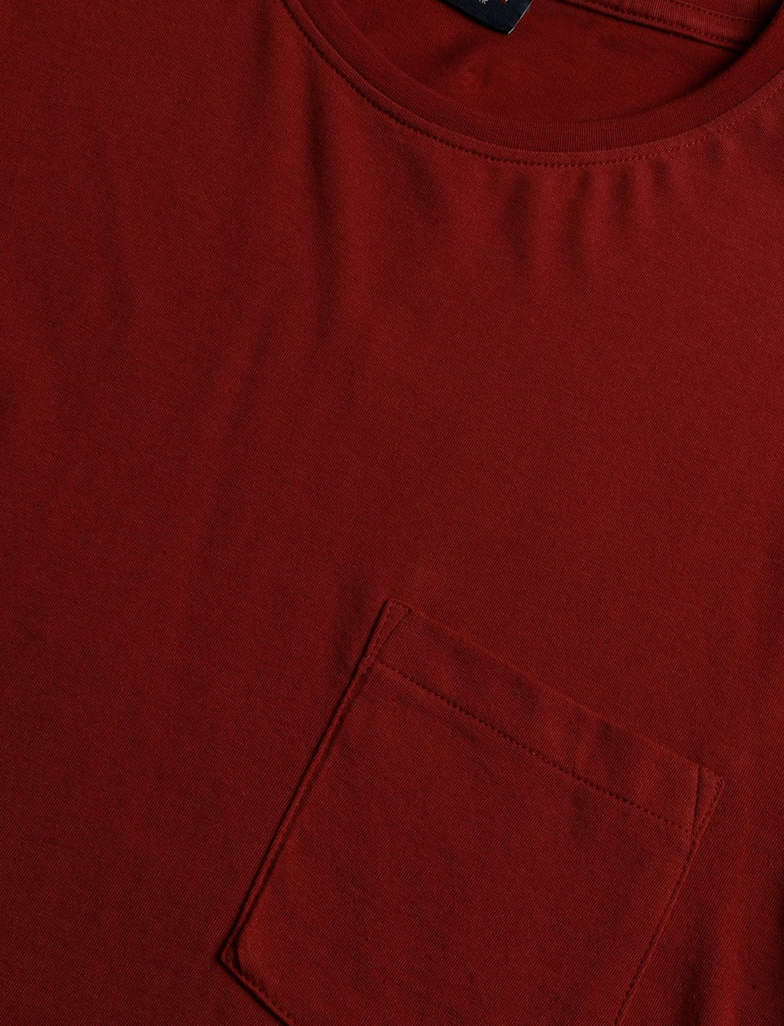 Lexington Clothing - Midweight Organic Cotton Tee - kortærmede t-shirts - burgundy - 5