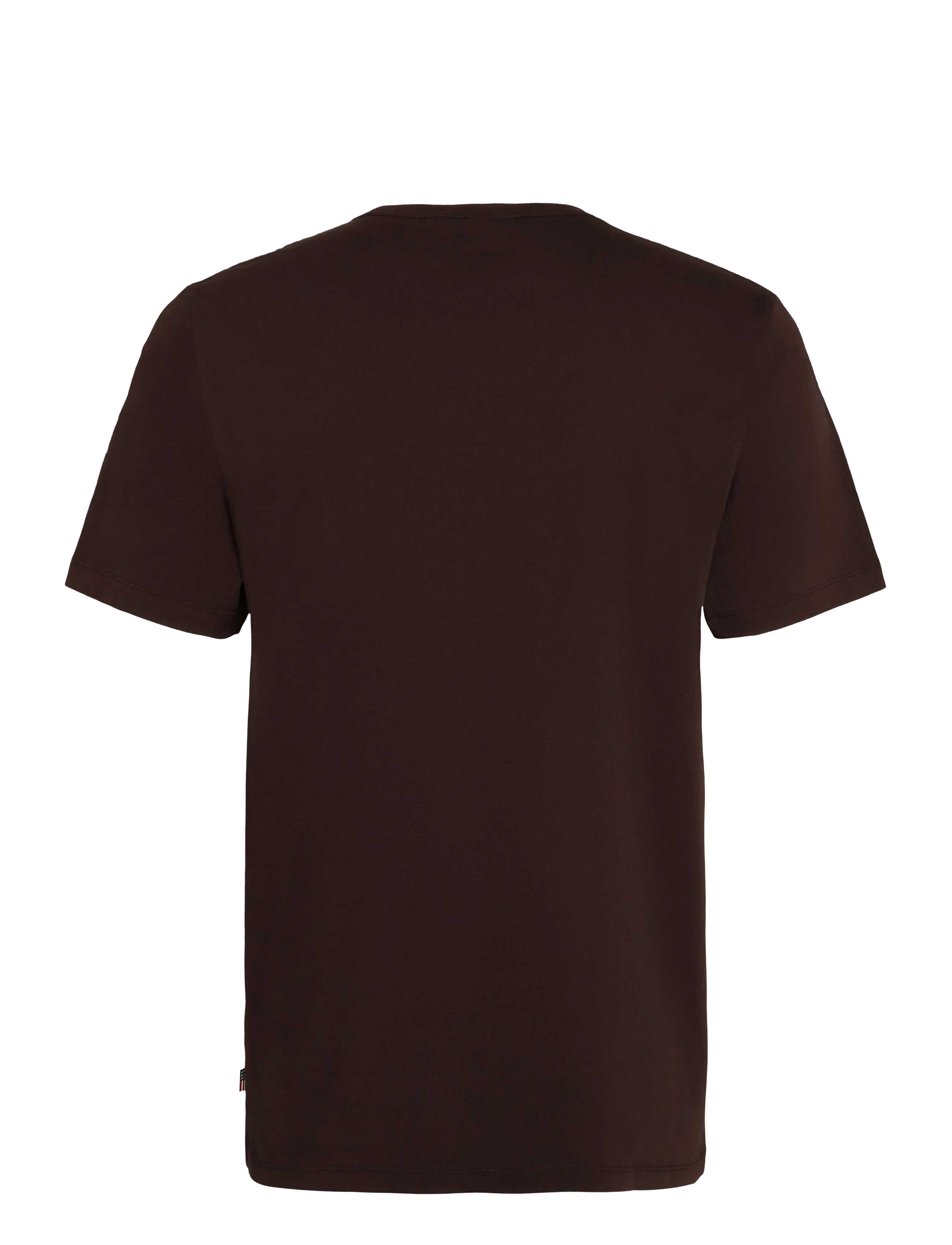 Lexington Clothing - Midweight Organic Cotton Tee - kortærmede t-shirts - dark brown - 1