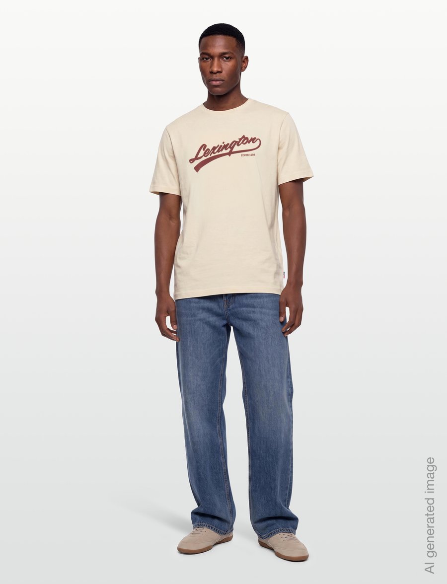 Lexington Clothing - Graphic Organic Cotton Tee - t-krekli ar īsām piedurknēm - offwhite - 0