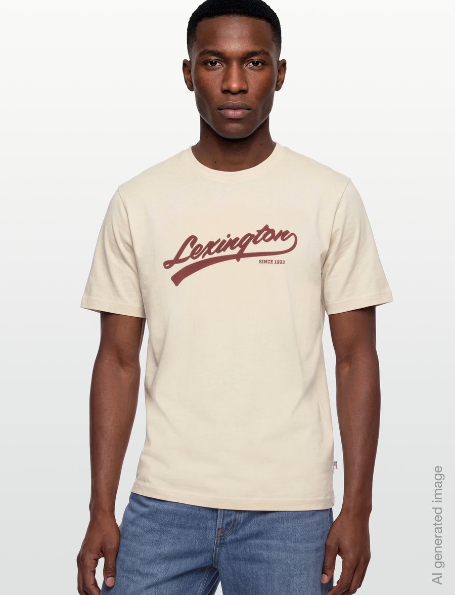 Lexington Clothing - Graphic Organic Cotton Tee - t-krekli ar īsām piedurknēm - offwhite - 3