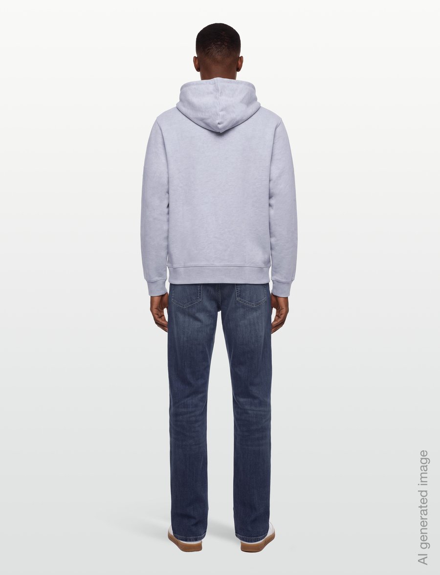 Lexington Clothing - Organic Cotton Logo Zip-Up Hoodie - kapuutsiga pusad - light grey melange - 4