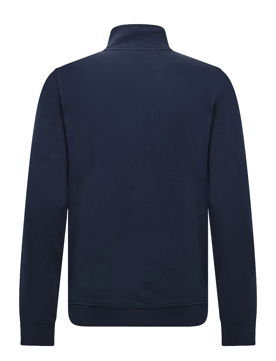 Lexington Clothing - Organic Cotton Half-Zip Sweater - sweatshirts - dark blue - 2