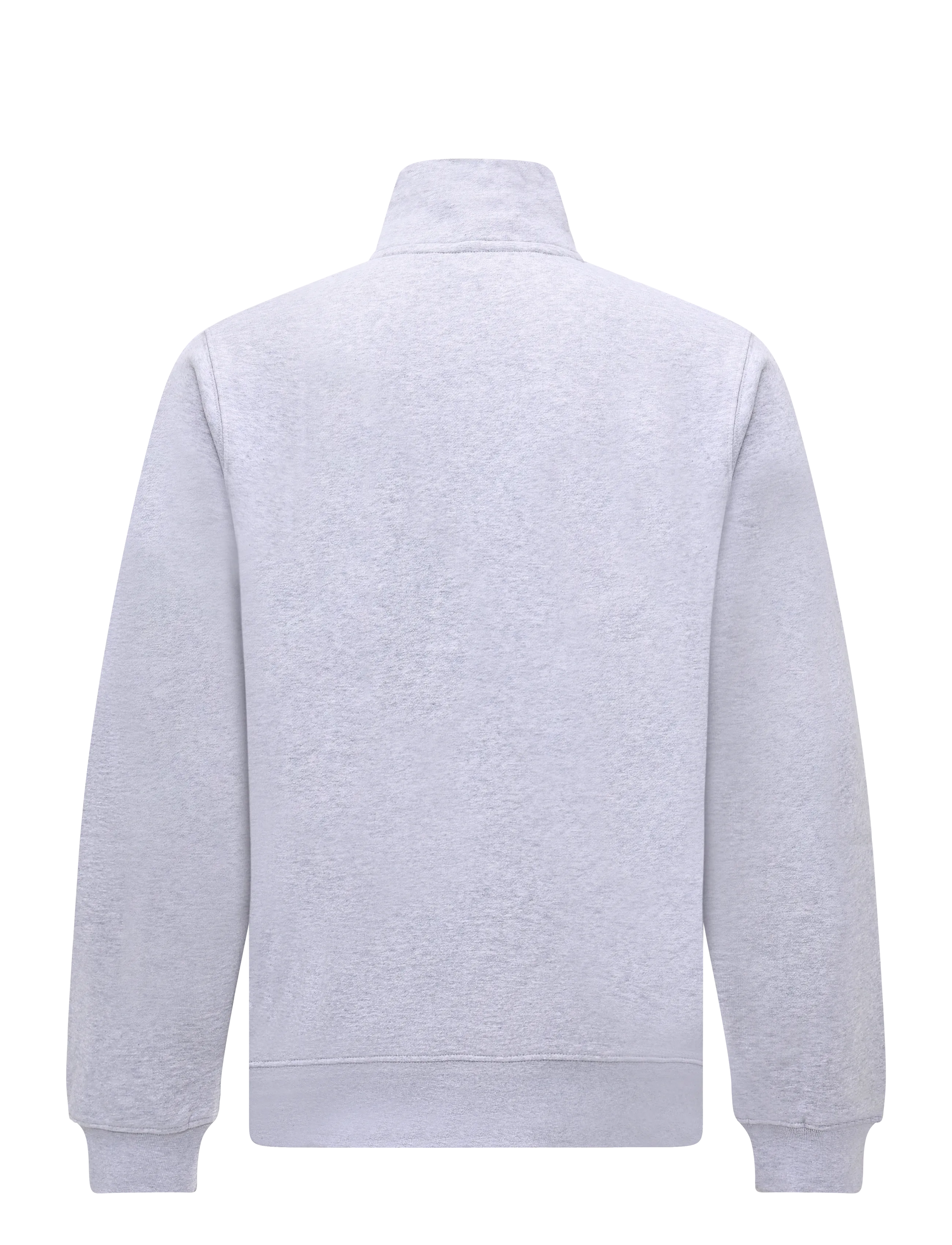 Lexington Clothing - Organic Cotton Half-Zip Sweater - sweats - light grey melange - 1