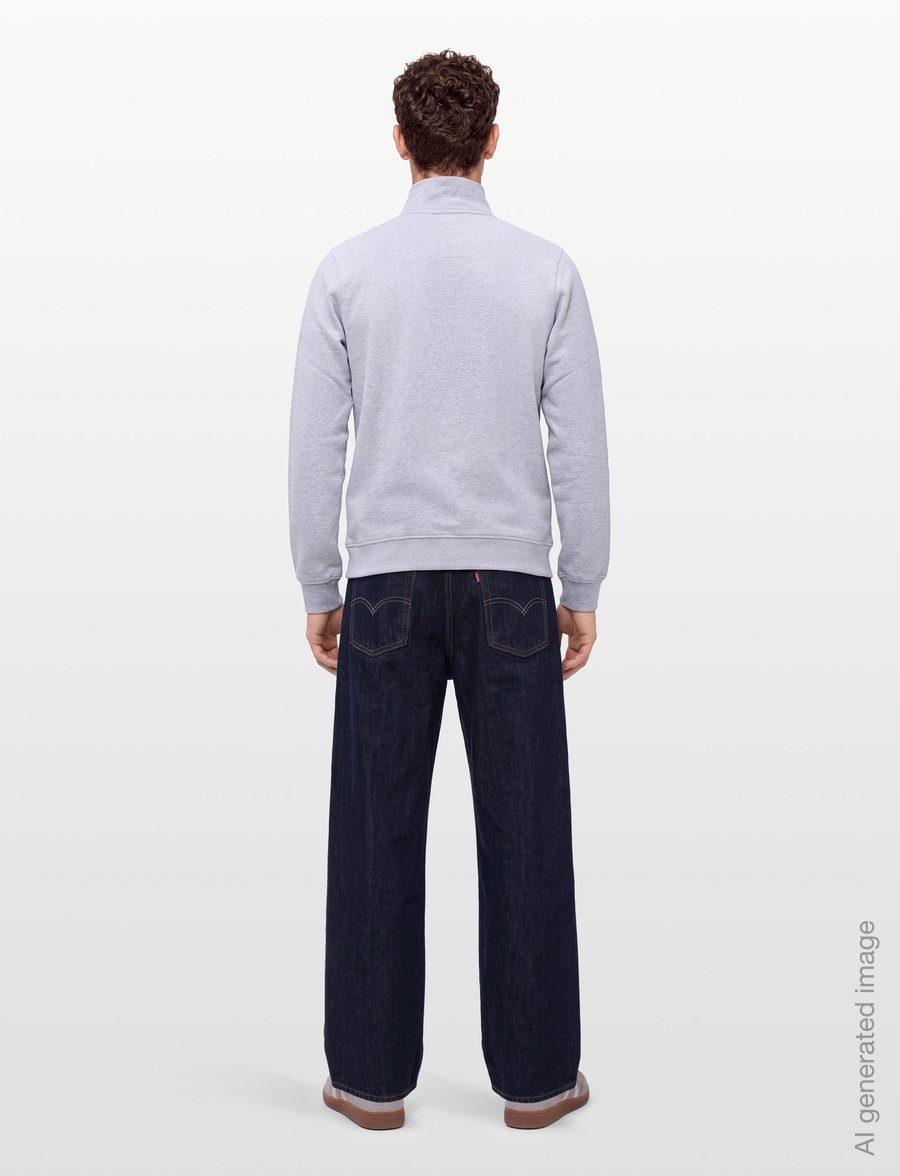 Lexington Clothing - Organic Cotton Half-Zip Sweater - shoppa efter tillfälle - light grey melange - 4