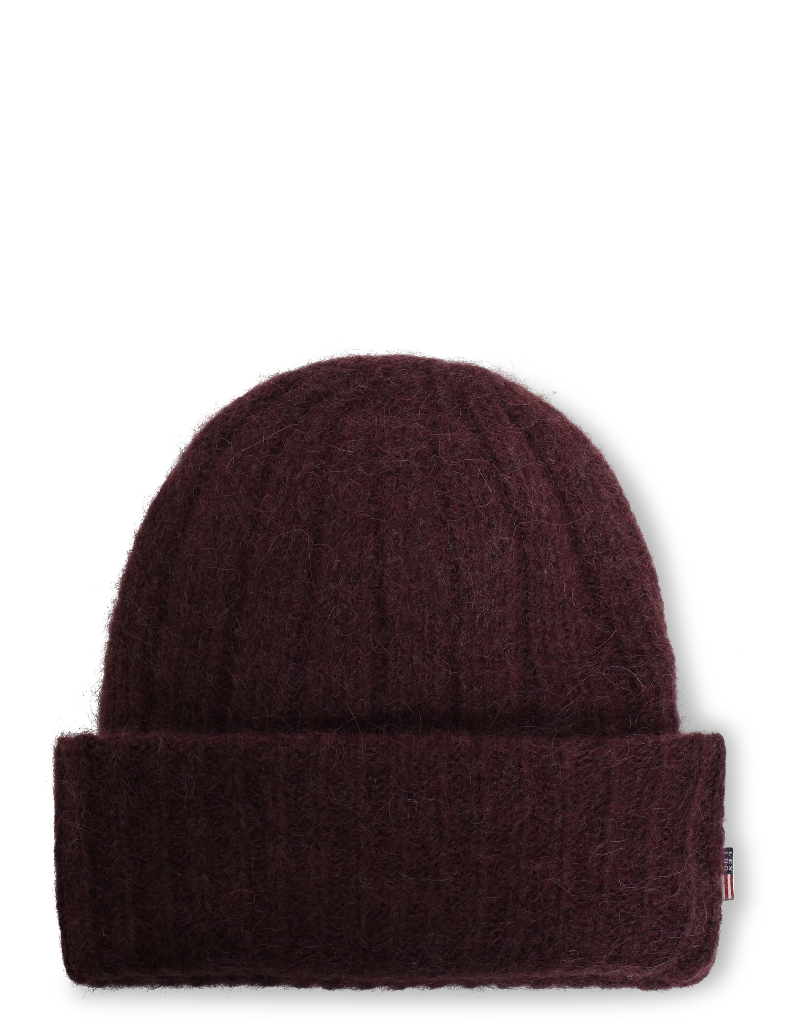 Lexington Clothing Alpaca Blend Rib Knitted Beanie - Inspiration - DARK BURGUNDY / burgundy