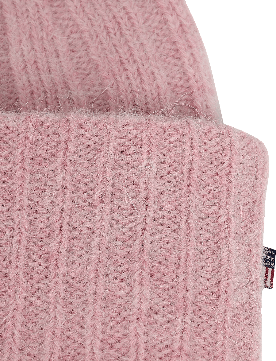 Lexington Clothing - Alpaca Blend Rib Knitted Beanie - mützen - pink - 2