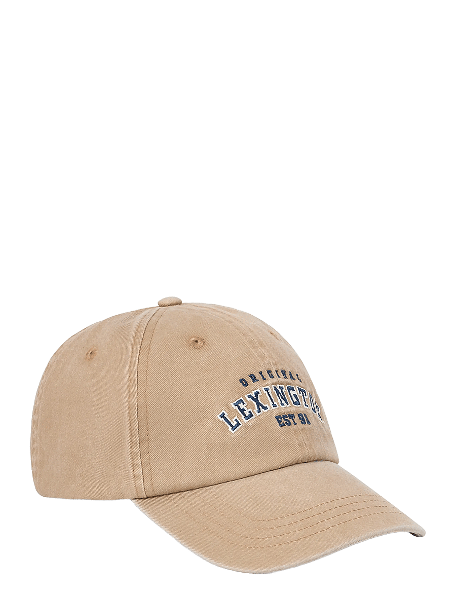 Lexington Clothing - Washed Cotton Logo Cap - beige - 0