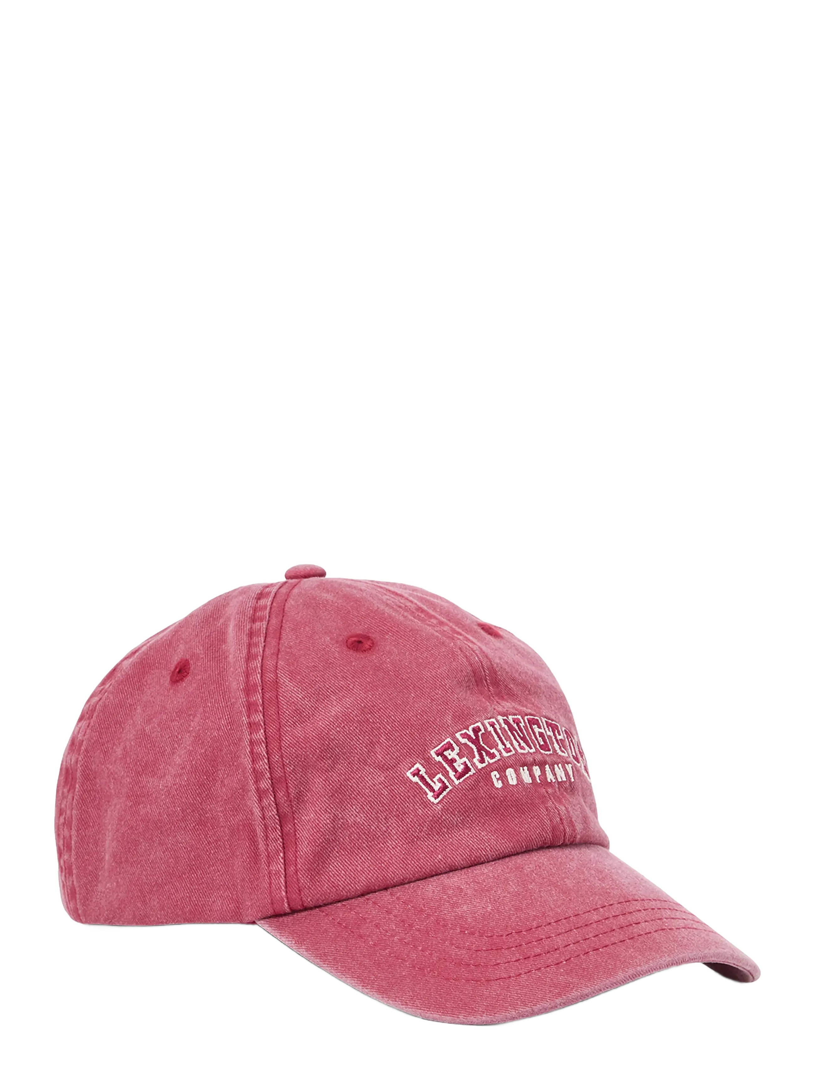 Lexington Clothing Washed Cotton Logo Cap - Lexington Clothing - BURGUNDY / burgundy
